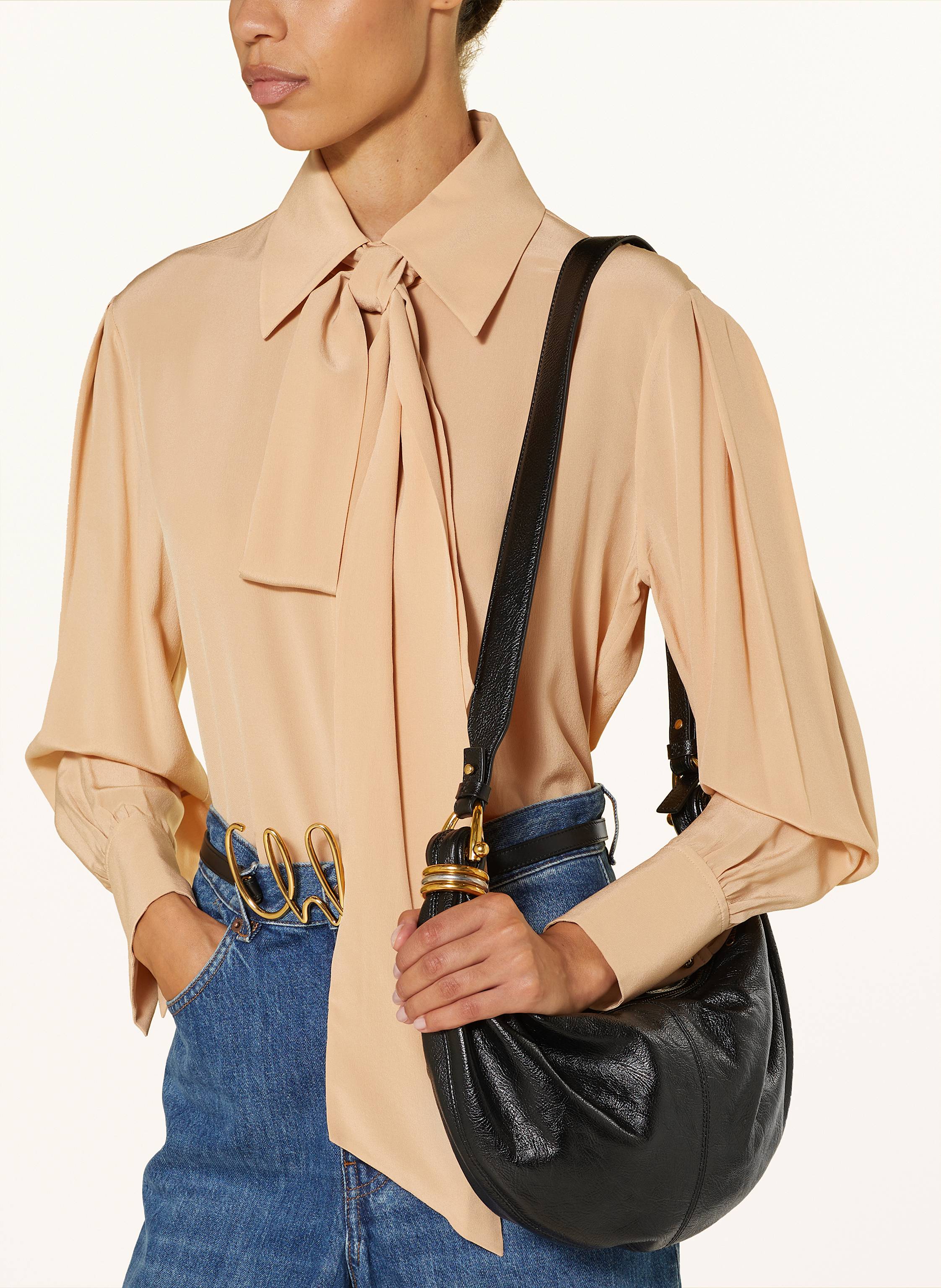 Thumbnail - Chloé Hobo-Bag Bracelet schwarz