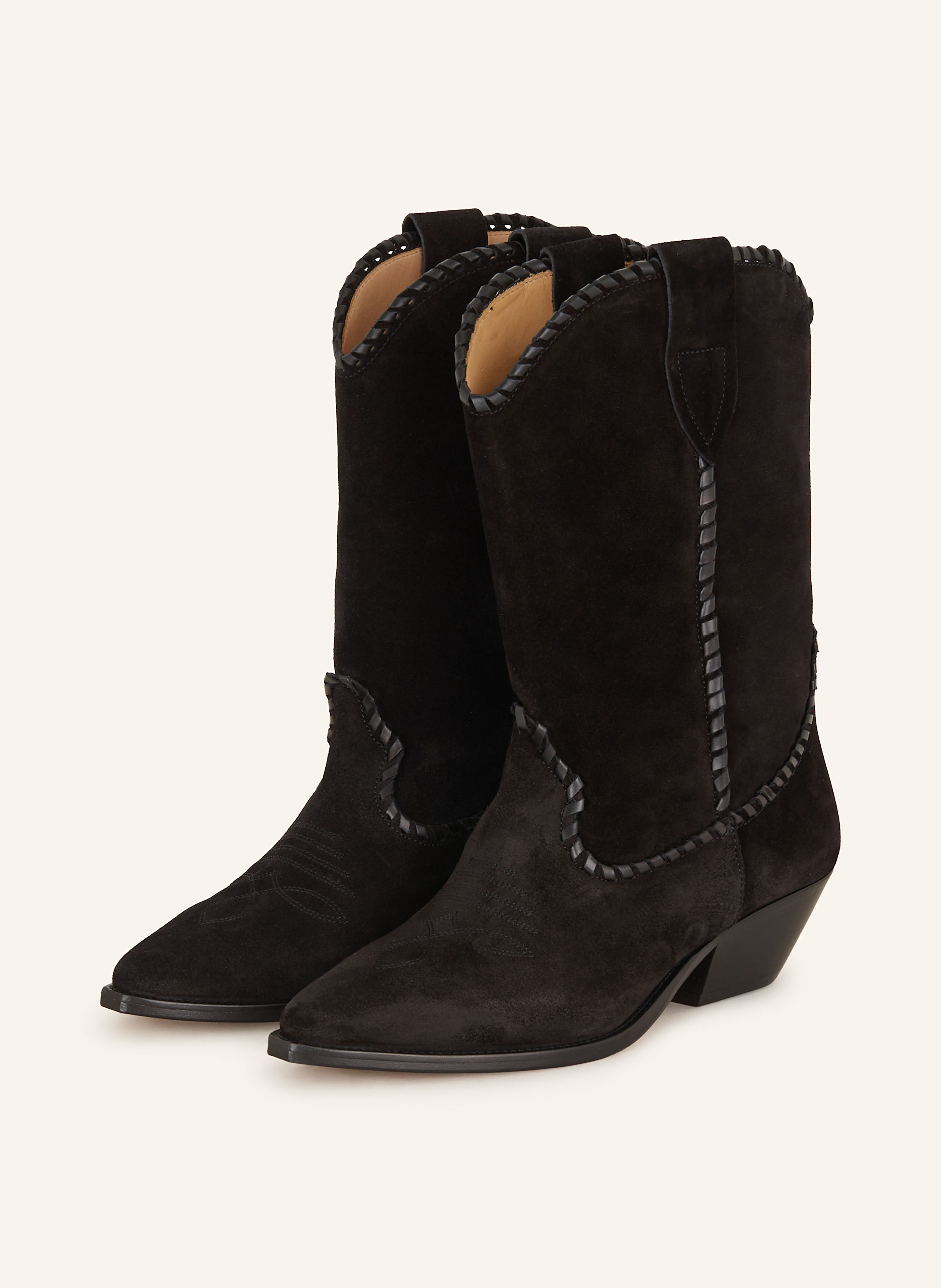 ブーツその他 ISABEL MARANT DUERTO WESTERN BOOTS IN SMOOTH LEATHER Duerto Cowboy Boots Woman taupe | ISABEL MARANT Official