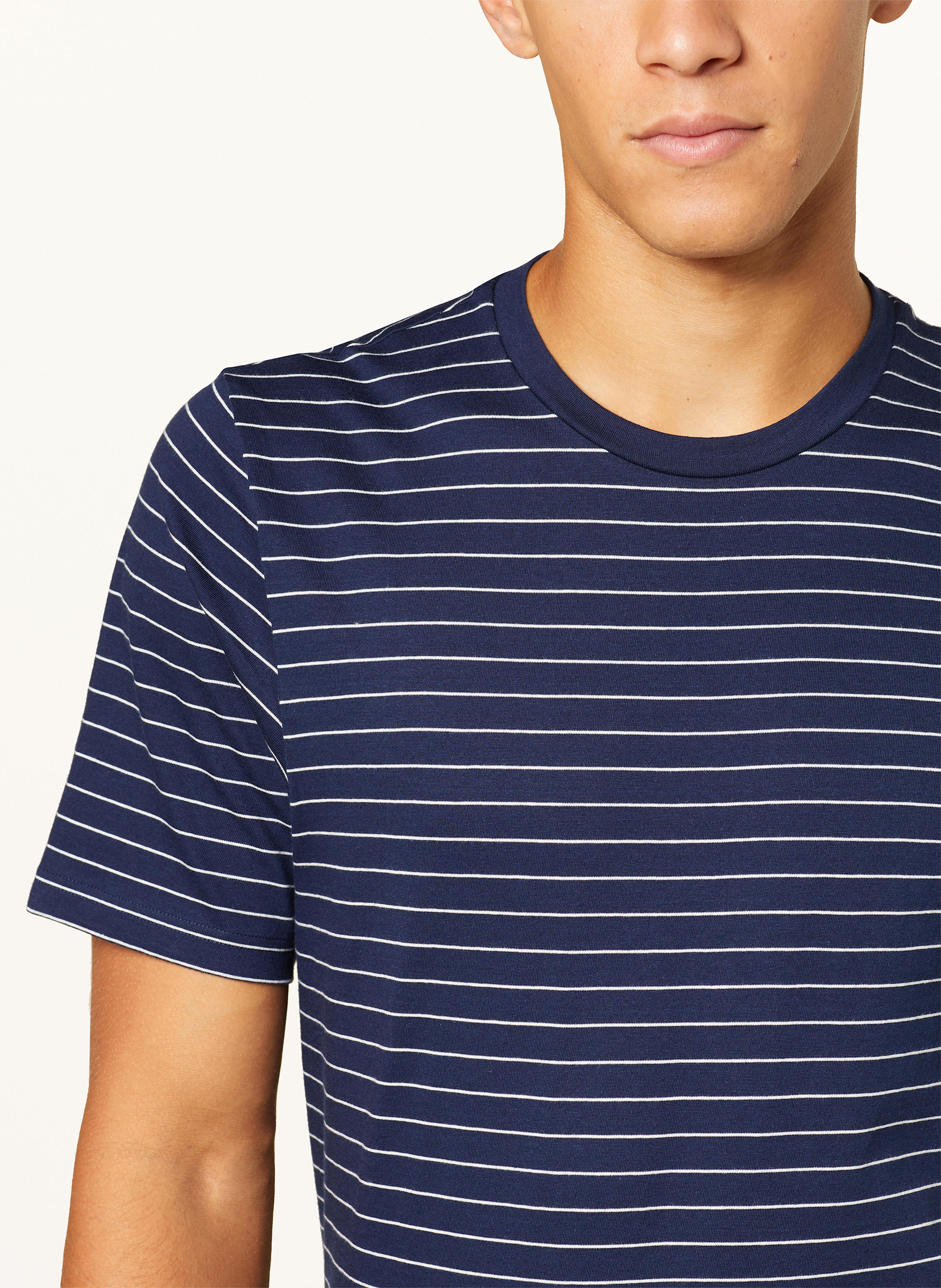 Thumbnail - Schiesser Shorty-Schlafanzug Casual Essentials blau