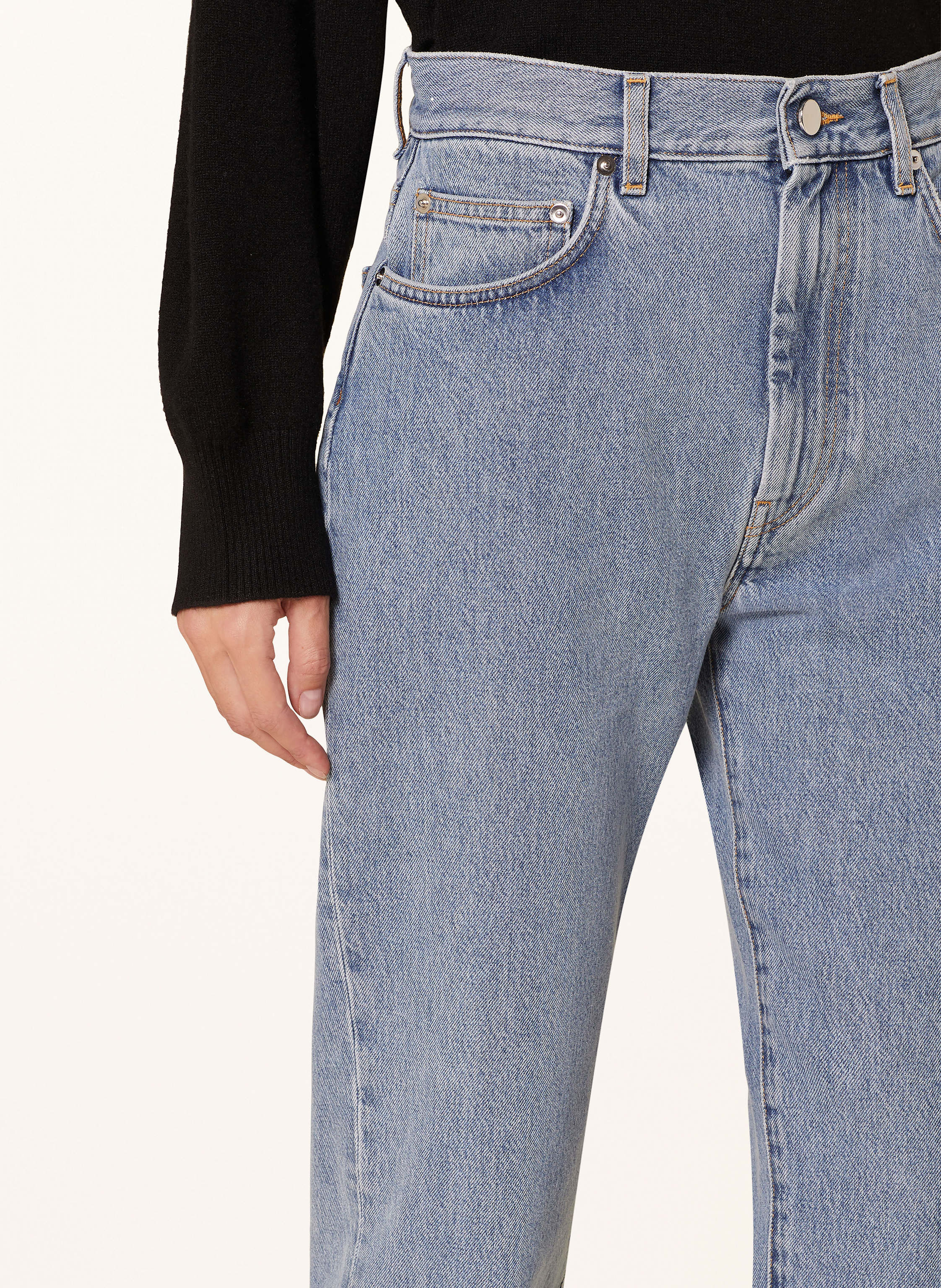 Thumbnail - Loulou Studio Mom Jeans Wular blau