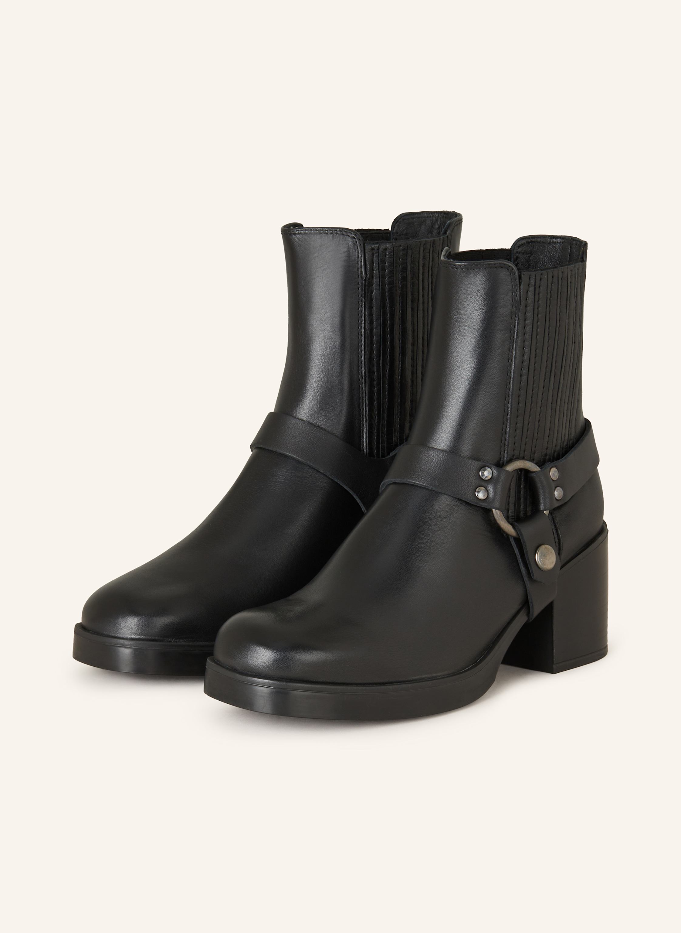Unisa black ankle boots top