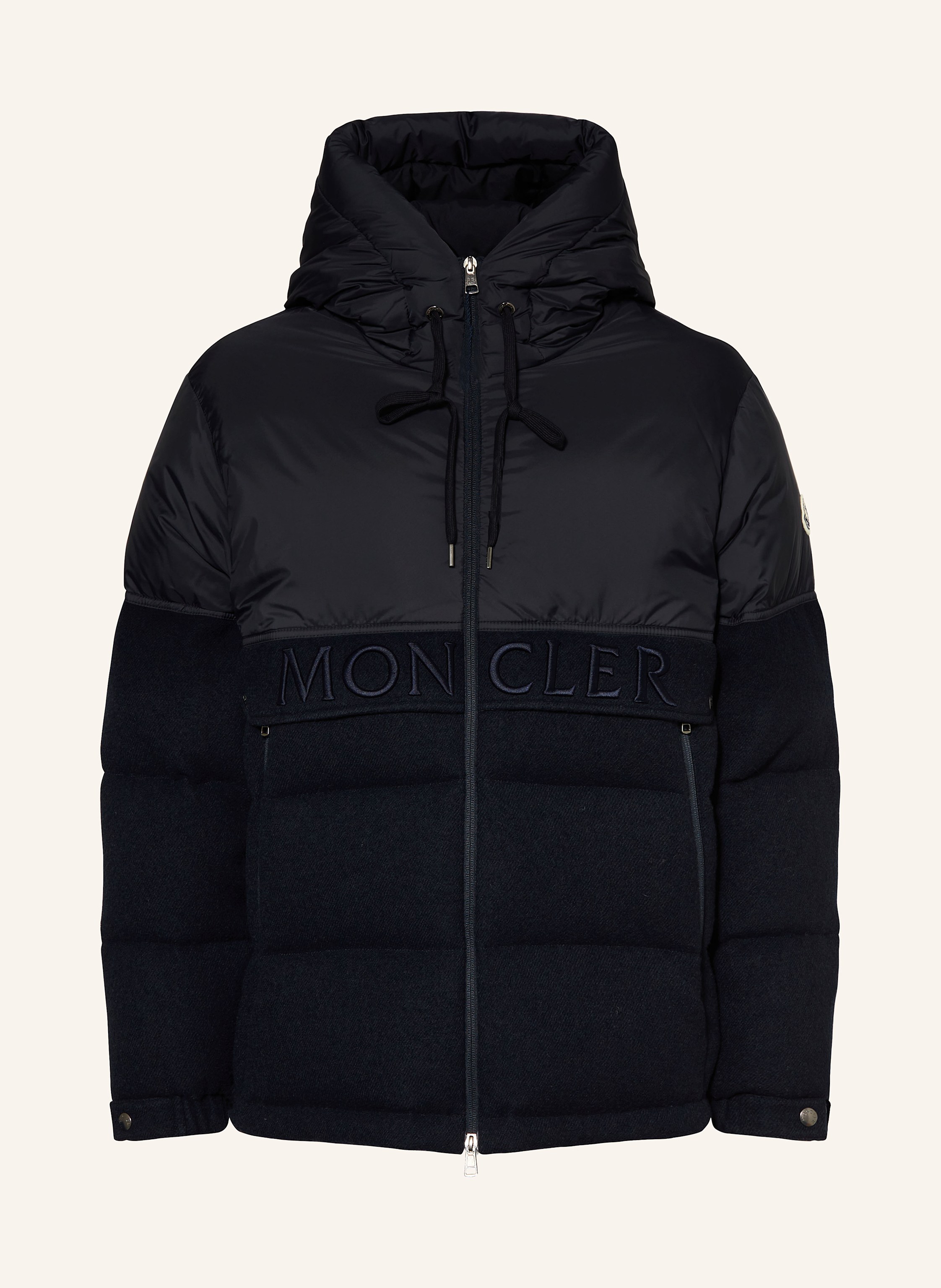 【MONCLER】ANDRES DOWN JACKET Moncler: Navy Andres Down Jacket | SSENSE
