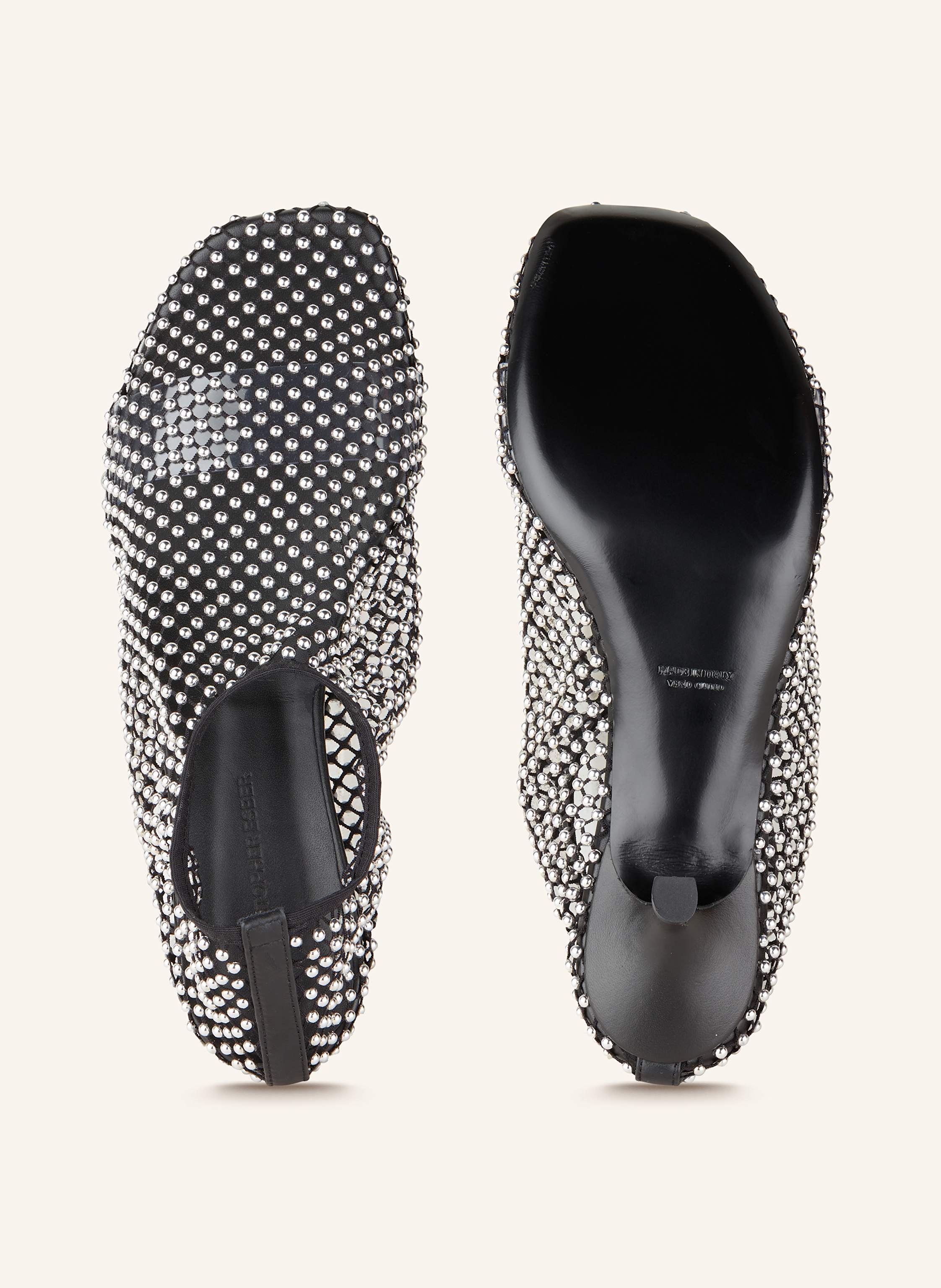 Thumbnail - Christopher Esber Pumps Minette Mit Nieten schwarz