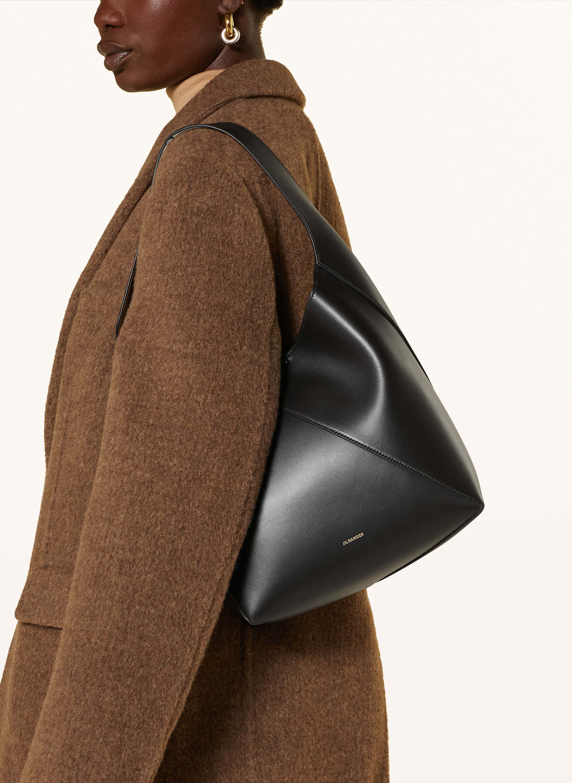 Thumbnail - Jil Sander Beuteltasche Vertigo Medium schwarz