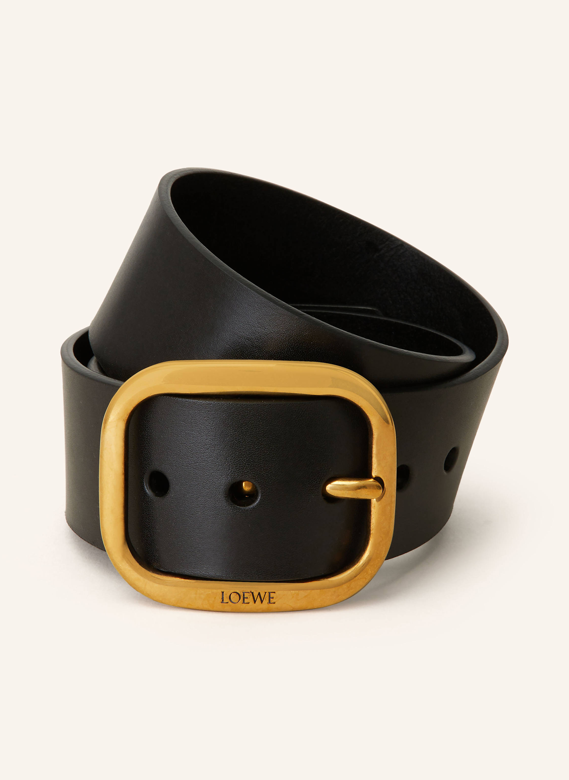 Loewe Loewe Ledergürtel schwarz in SCHWARZ