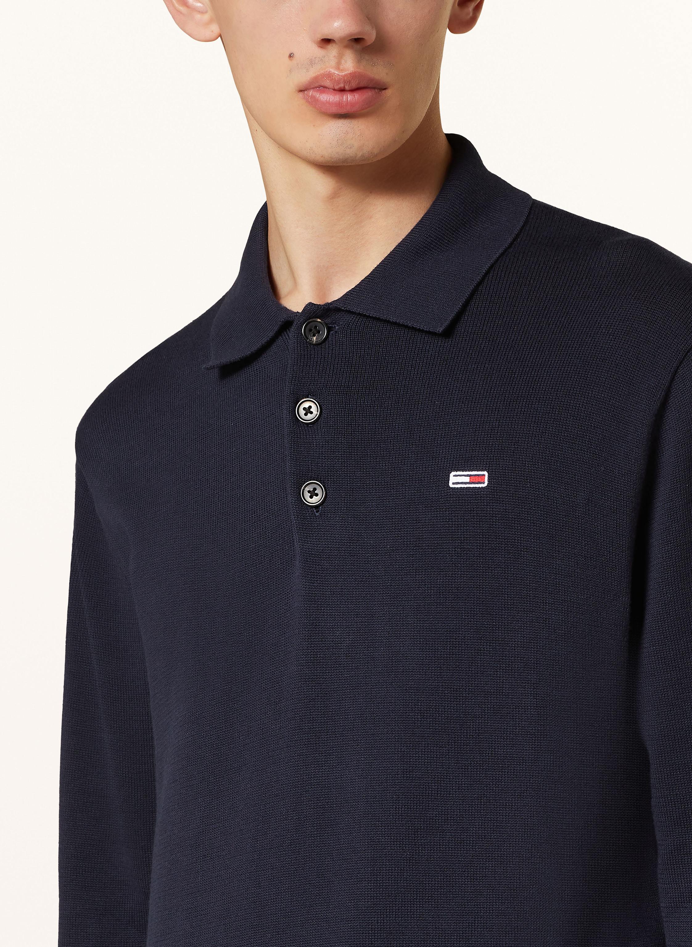 Thumbnail - Tommy Jeans Strick-Poloshirt blau