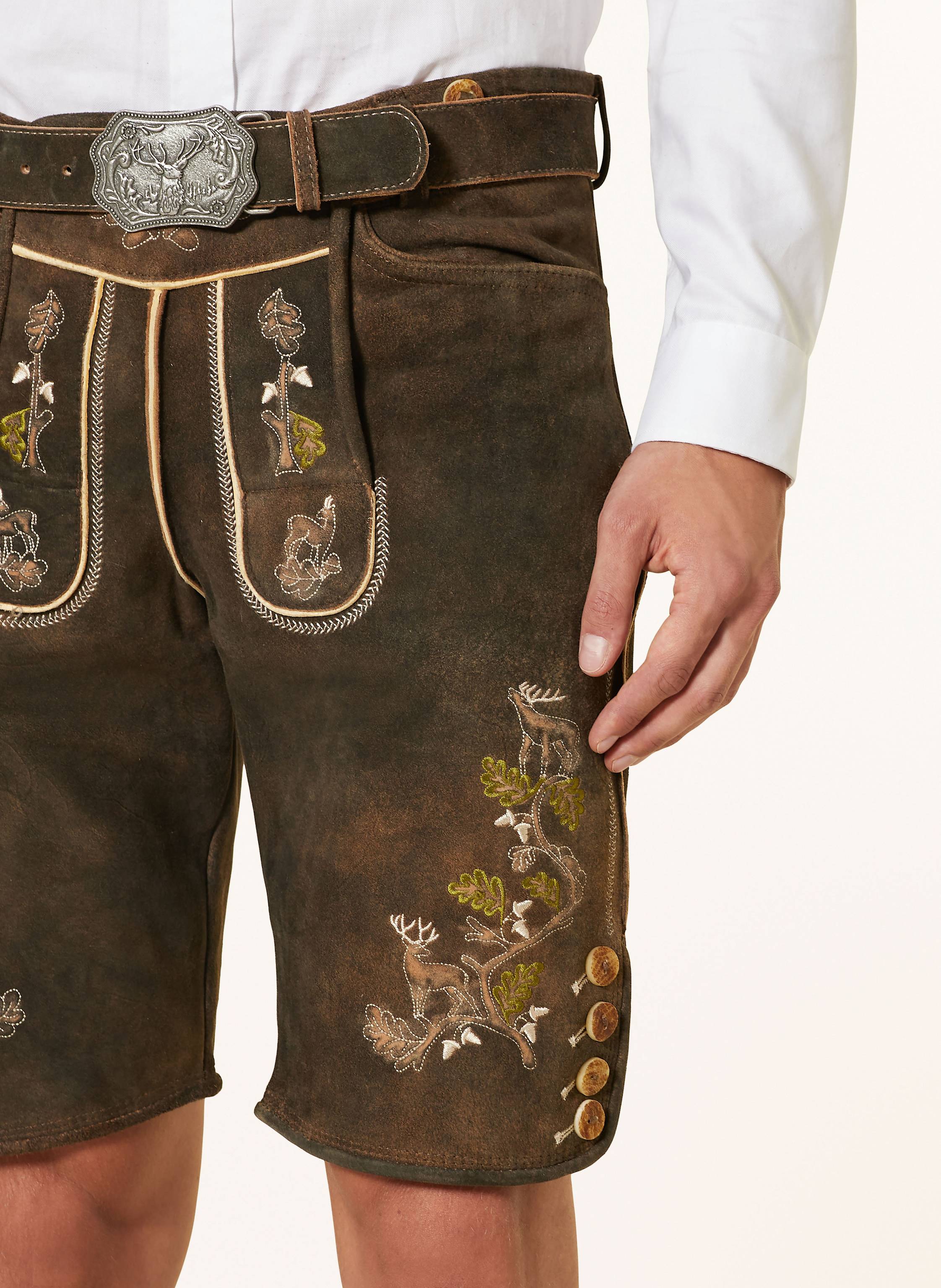 Thumbnail - Hirscher Trachten-Lederhose Traunstein braun