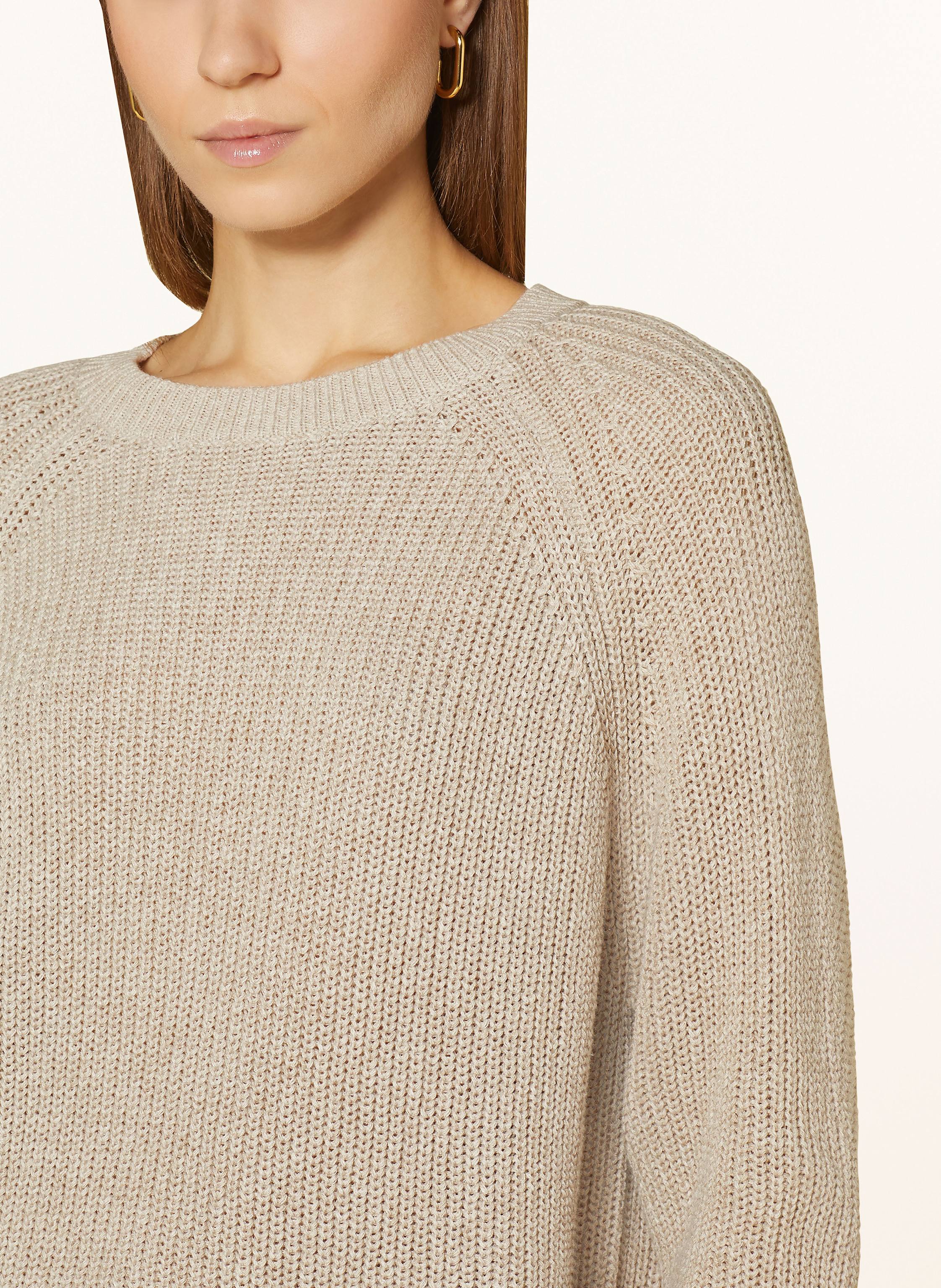 Thumbnail - Mrs & Hugs Pullover Mit Leinen beige