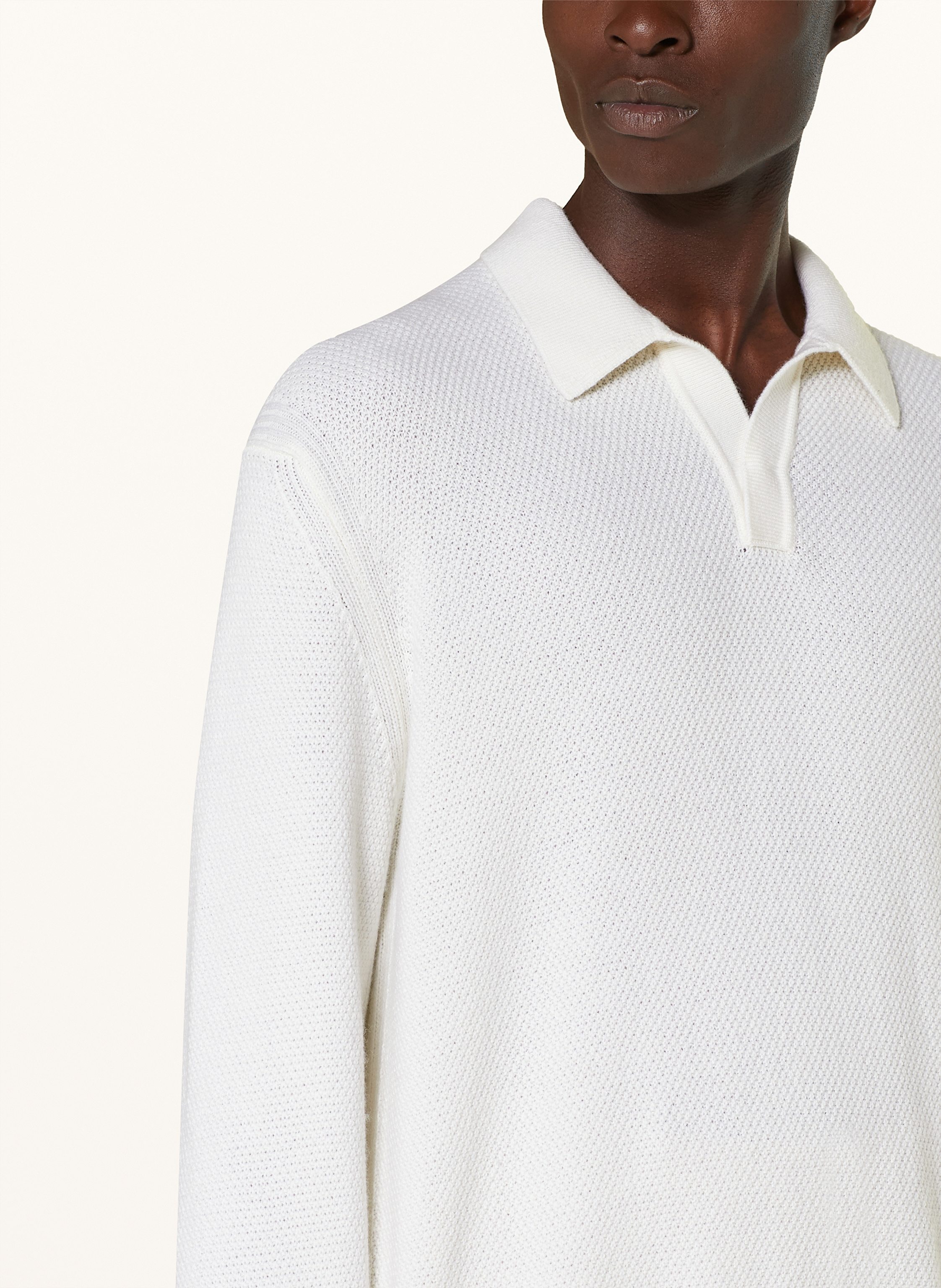 Thumbnail - Zegna Strick-Poloshirt Aus Cashmere weiss