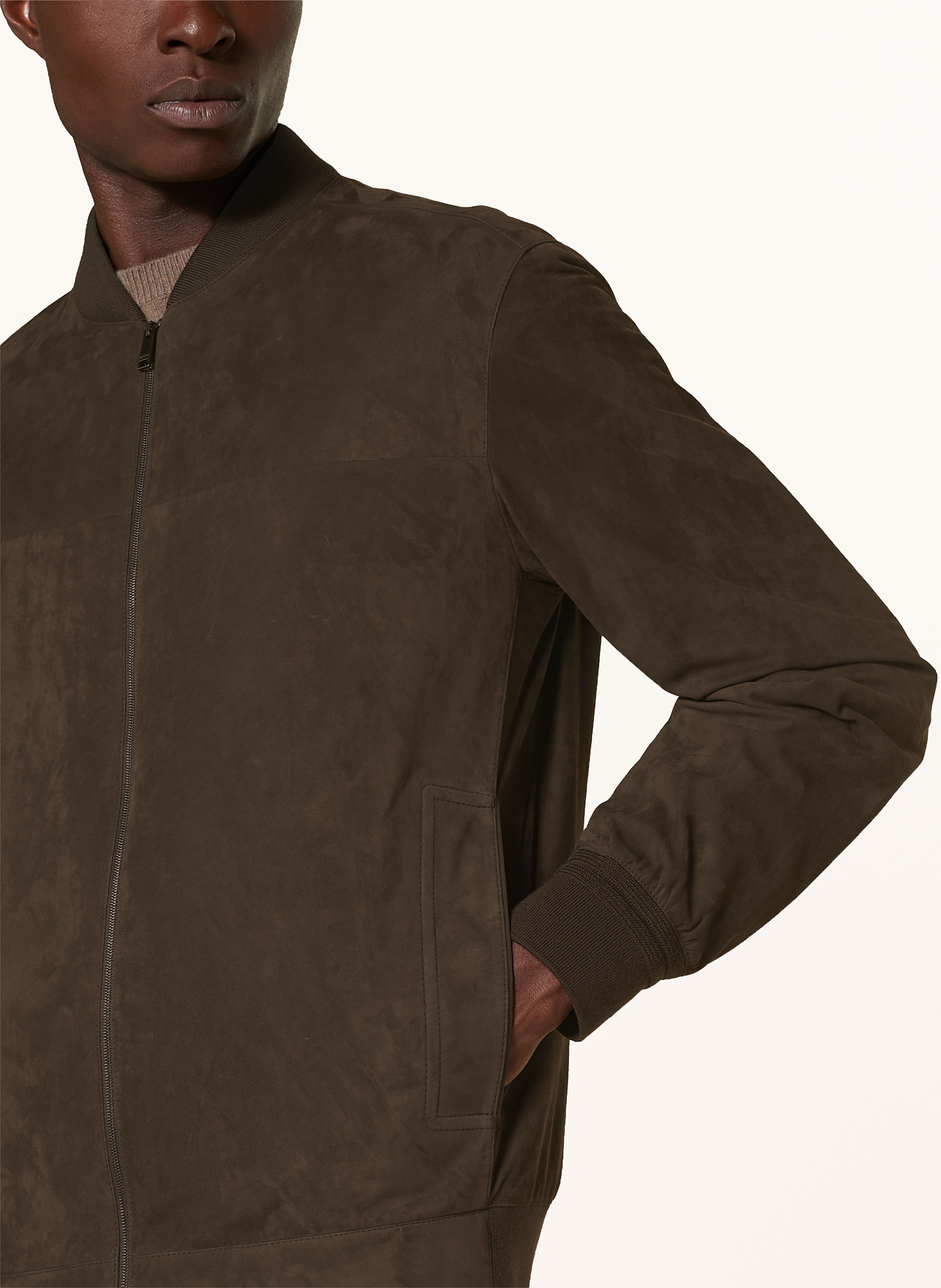 Thumbnail - Zegna Lederblouson beige