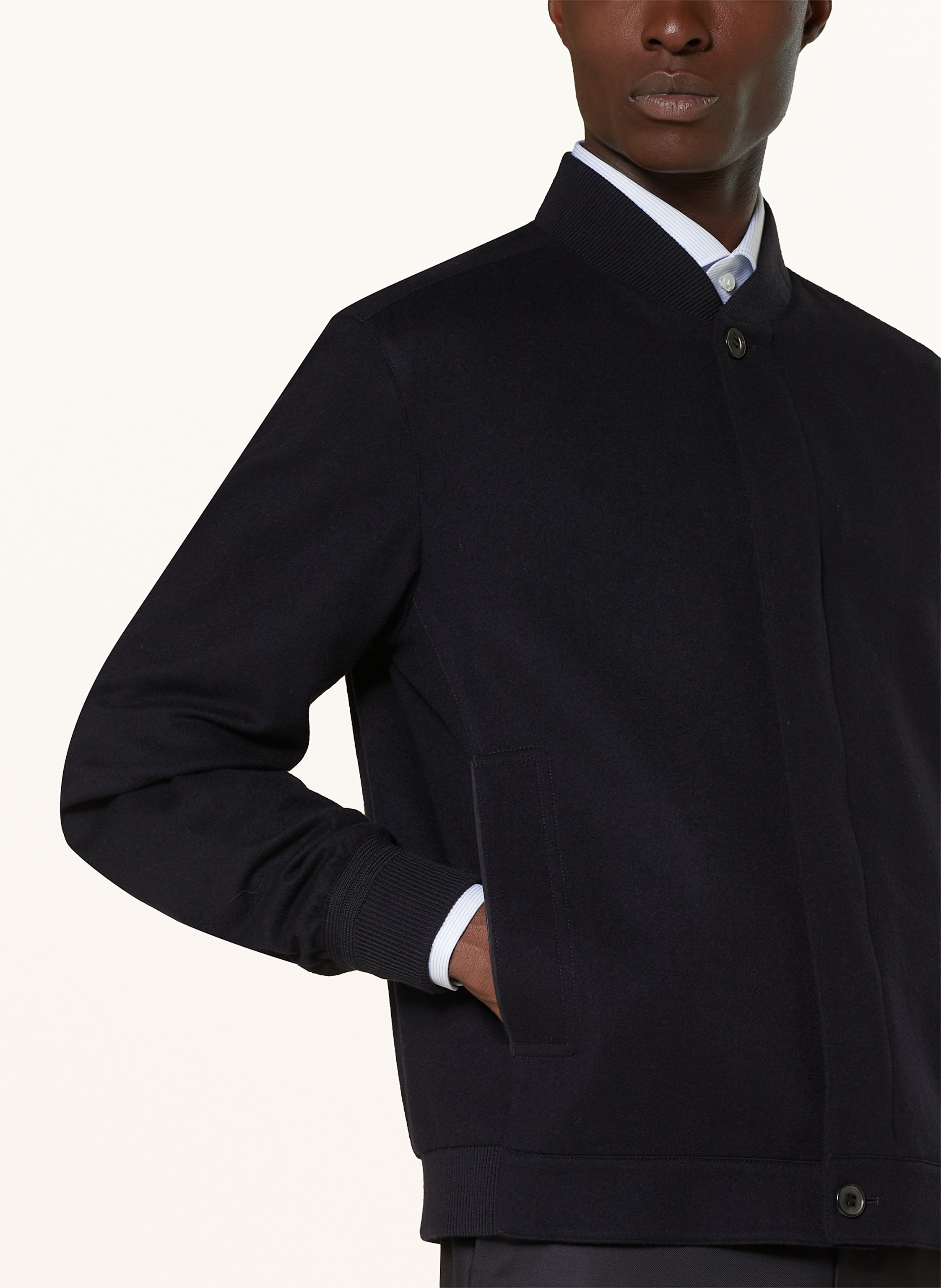 Thumbnail - Zegna Cashmere-Blouson blau