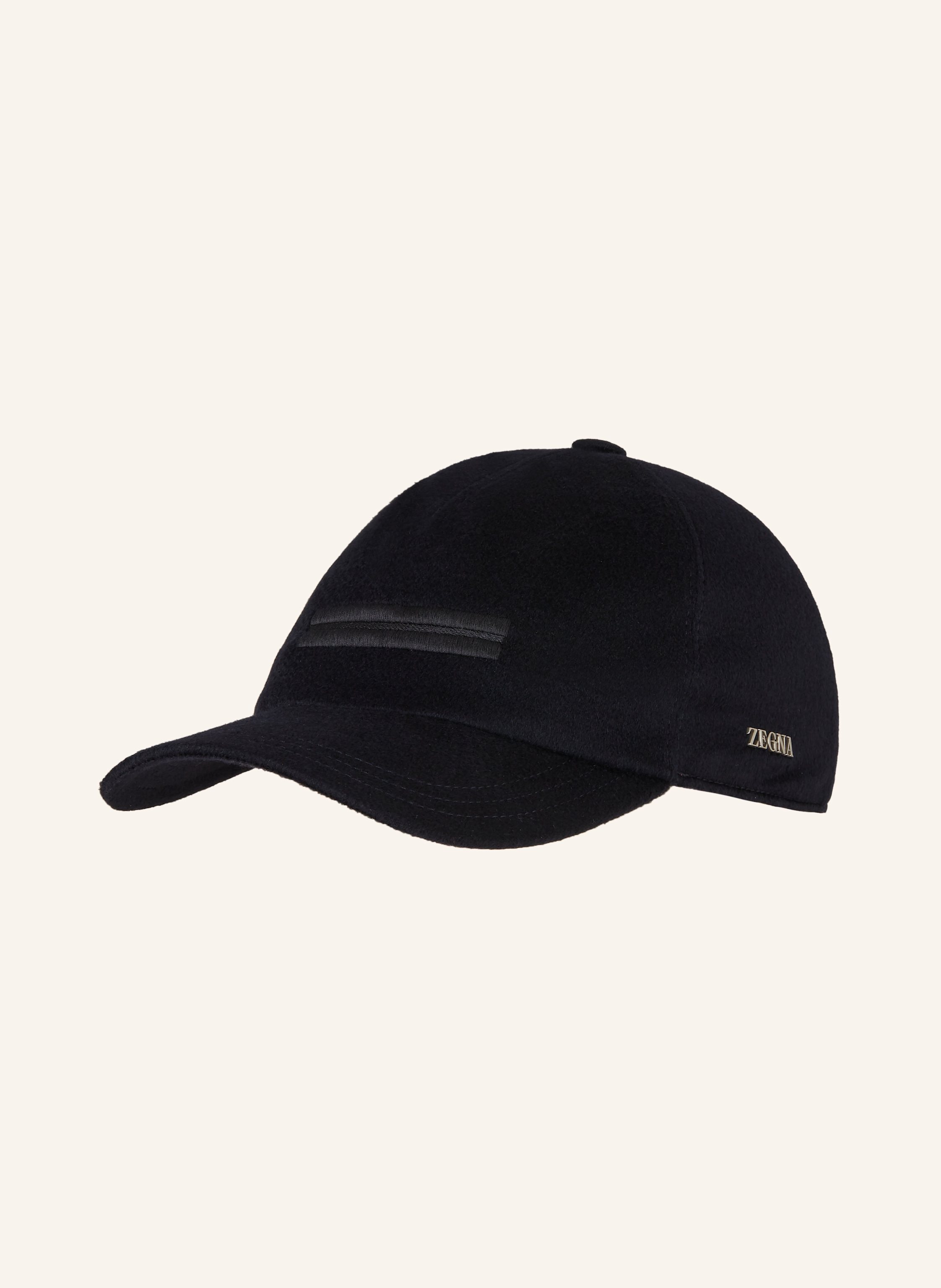 Zegna Zegna Flanell-Cap blau in DUNKELBLAU