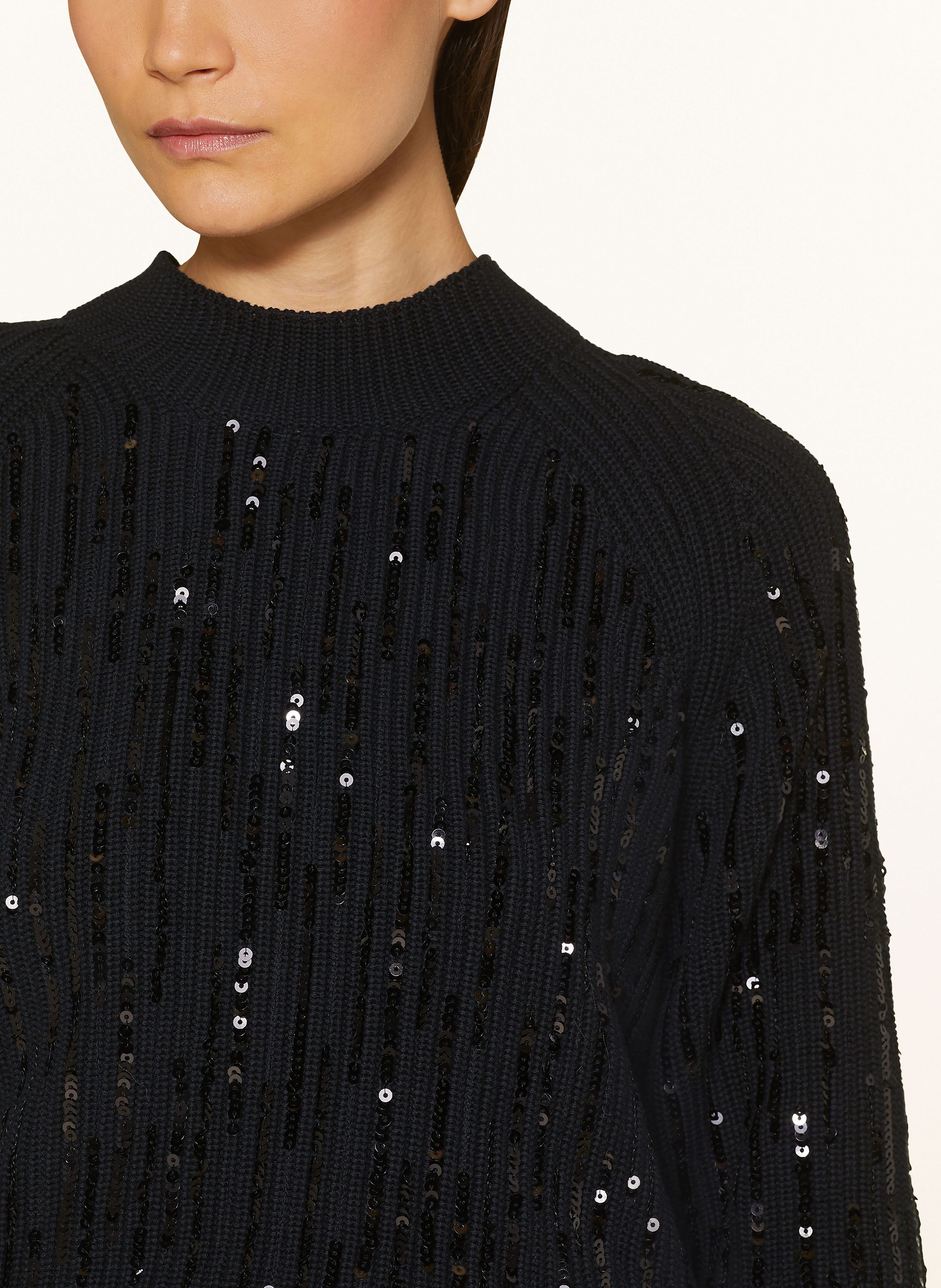 Thumbnail - Riani Pullover Mit Pailletten schwarz