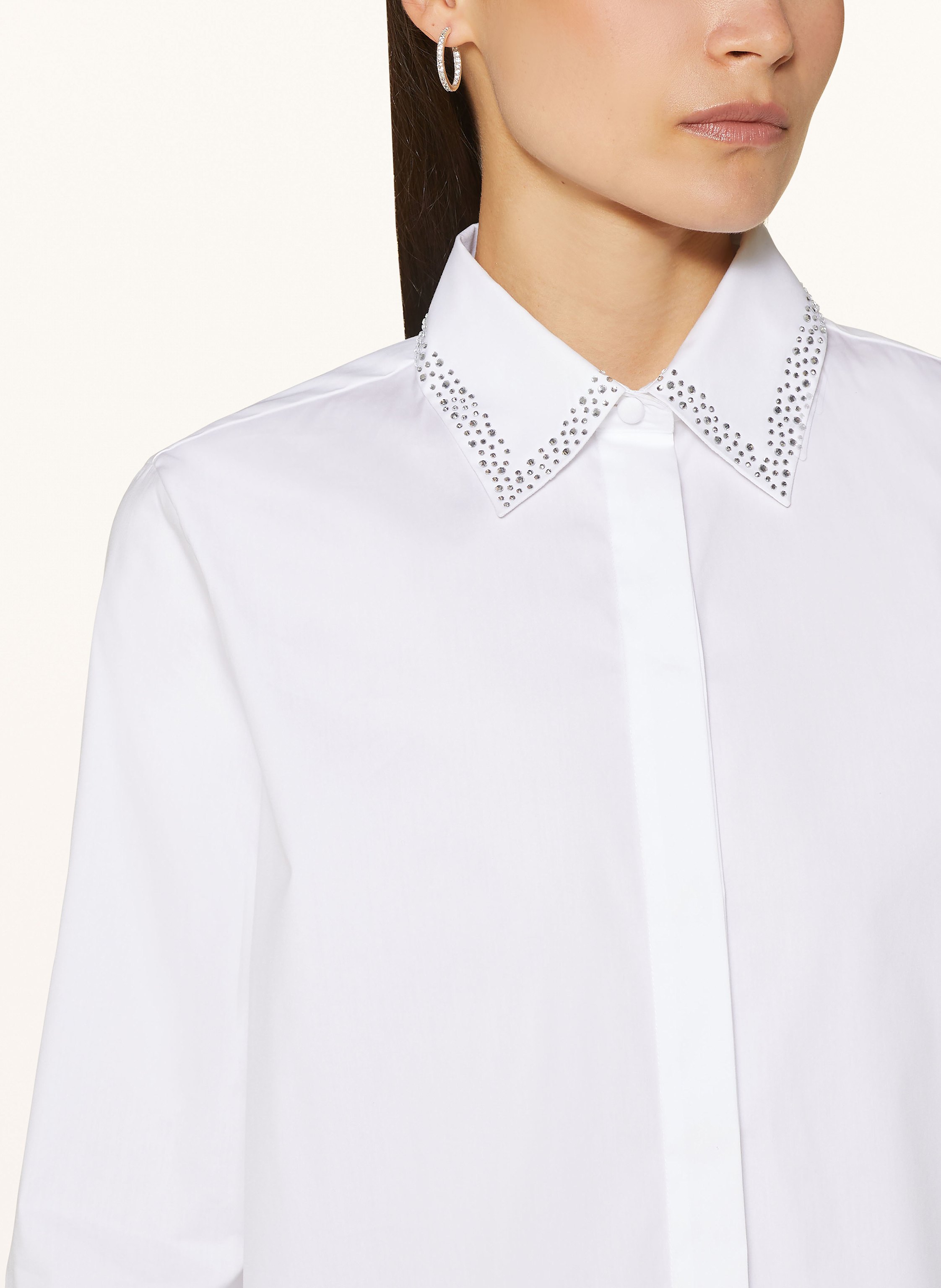 Thumbnail - Riani Hemdbluse Mit Schmucksteinen weiss