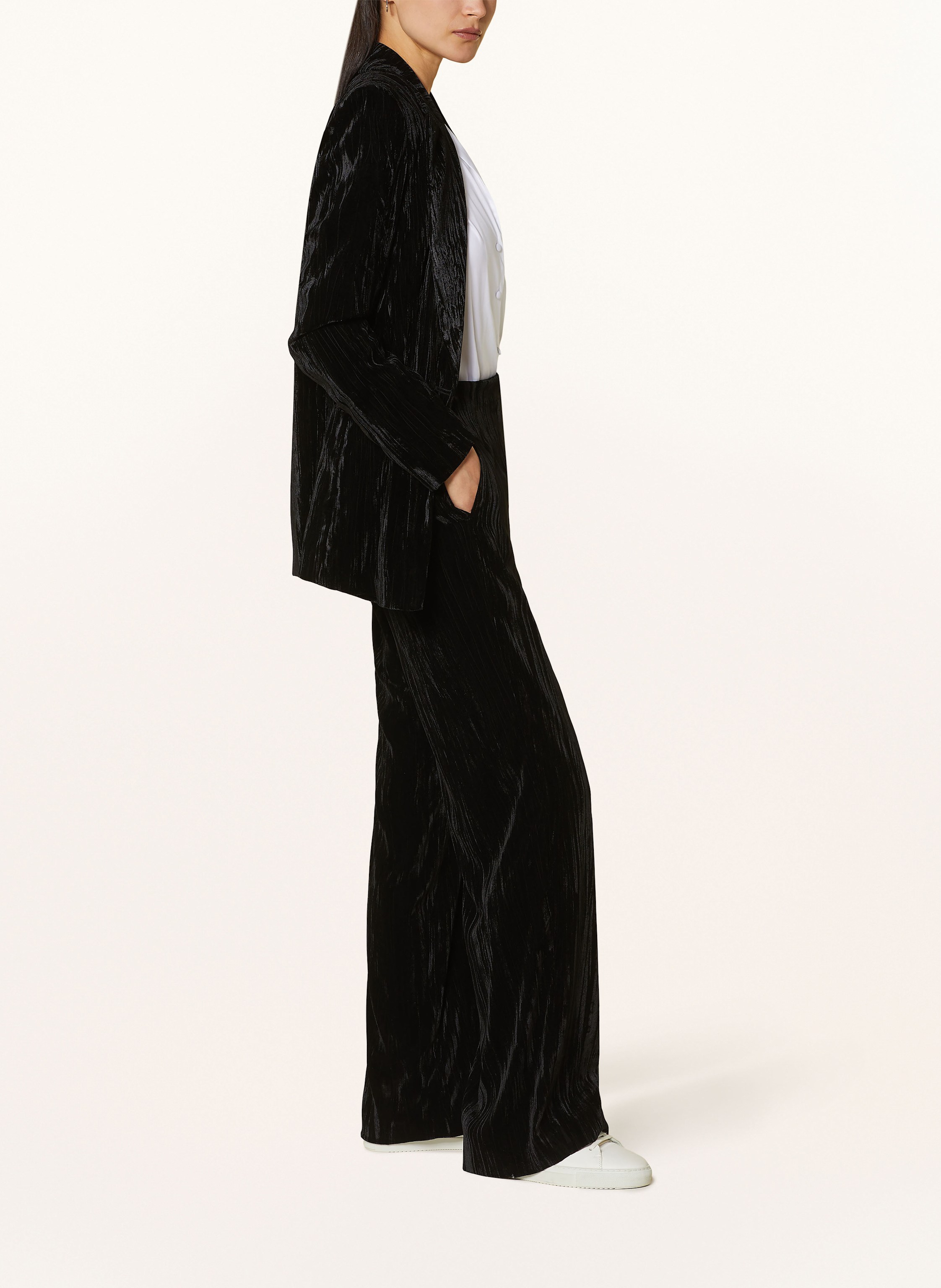 Thumbnail - Riani Marlenehose Aus Samt schwarz