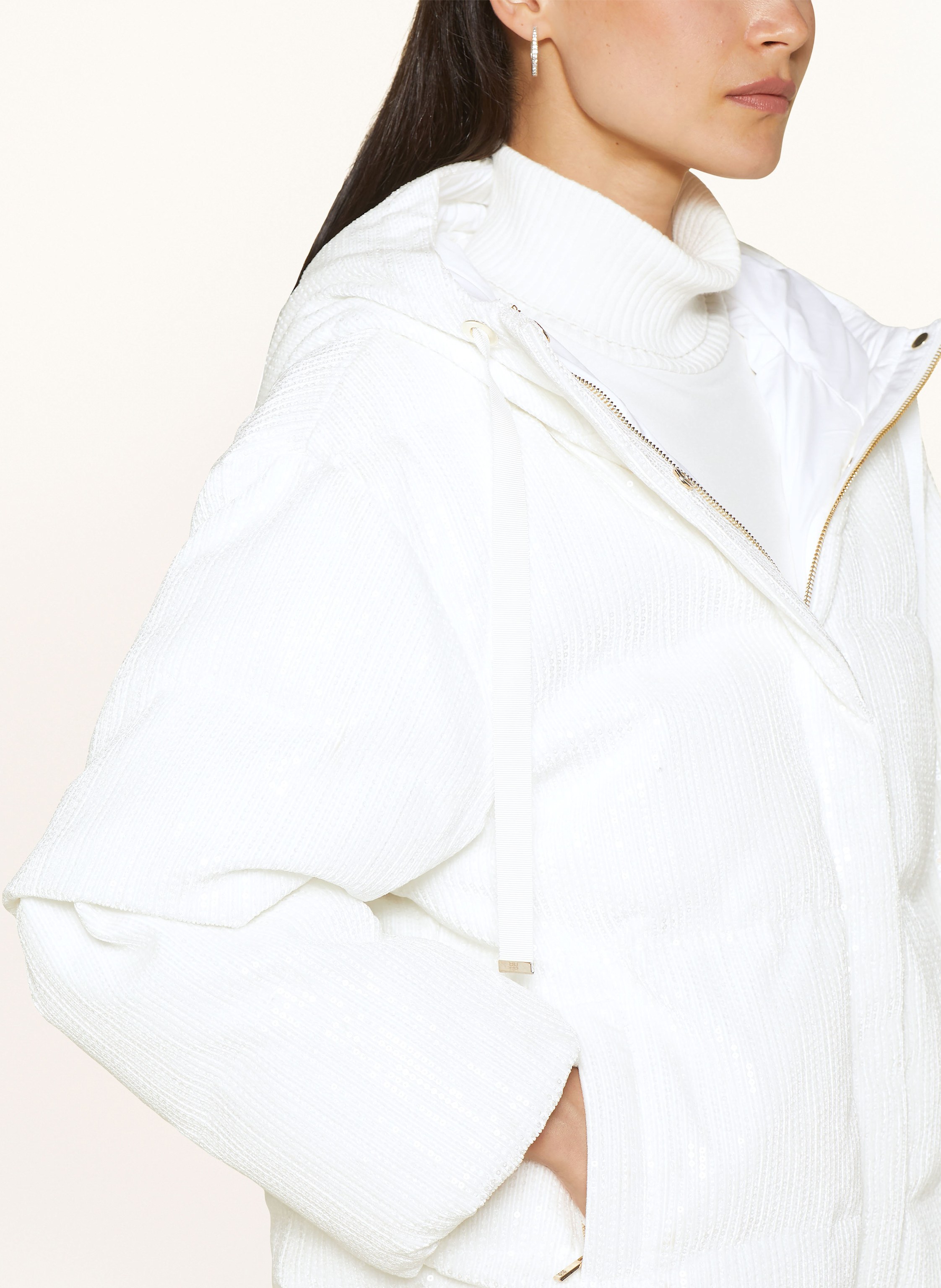 Thumbnail - Riani Steppjacke Mit Pailletten weiss
