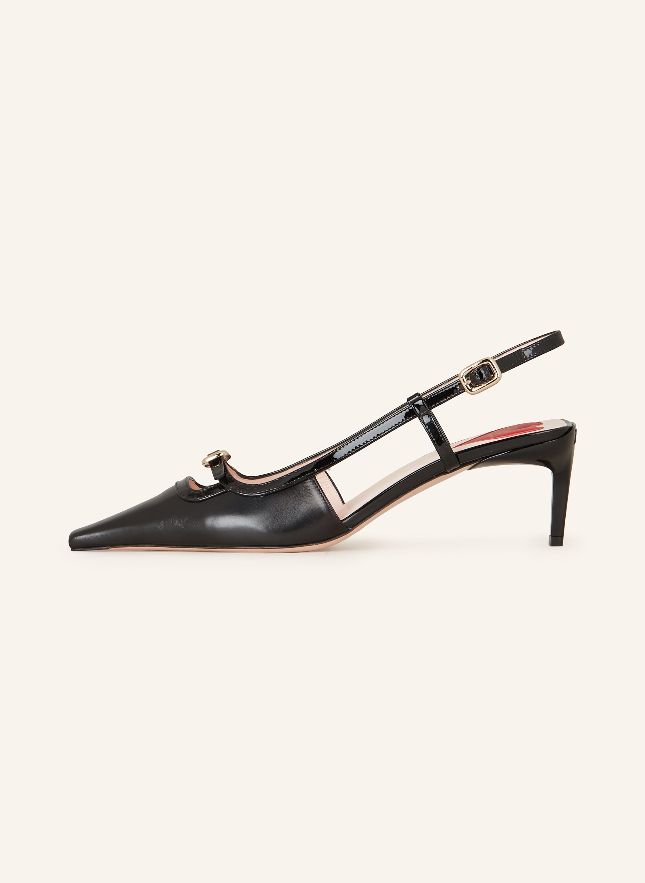 Thumbnail - Roger Vivier Slingpumps Viv' Canard schwarz