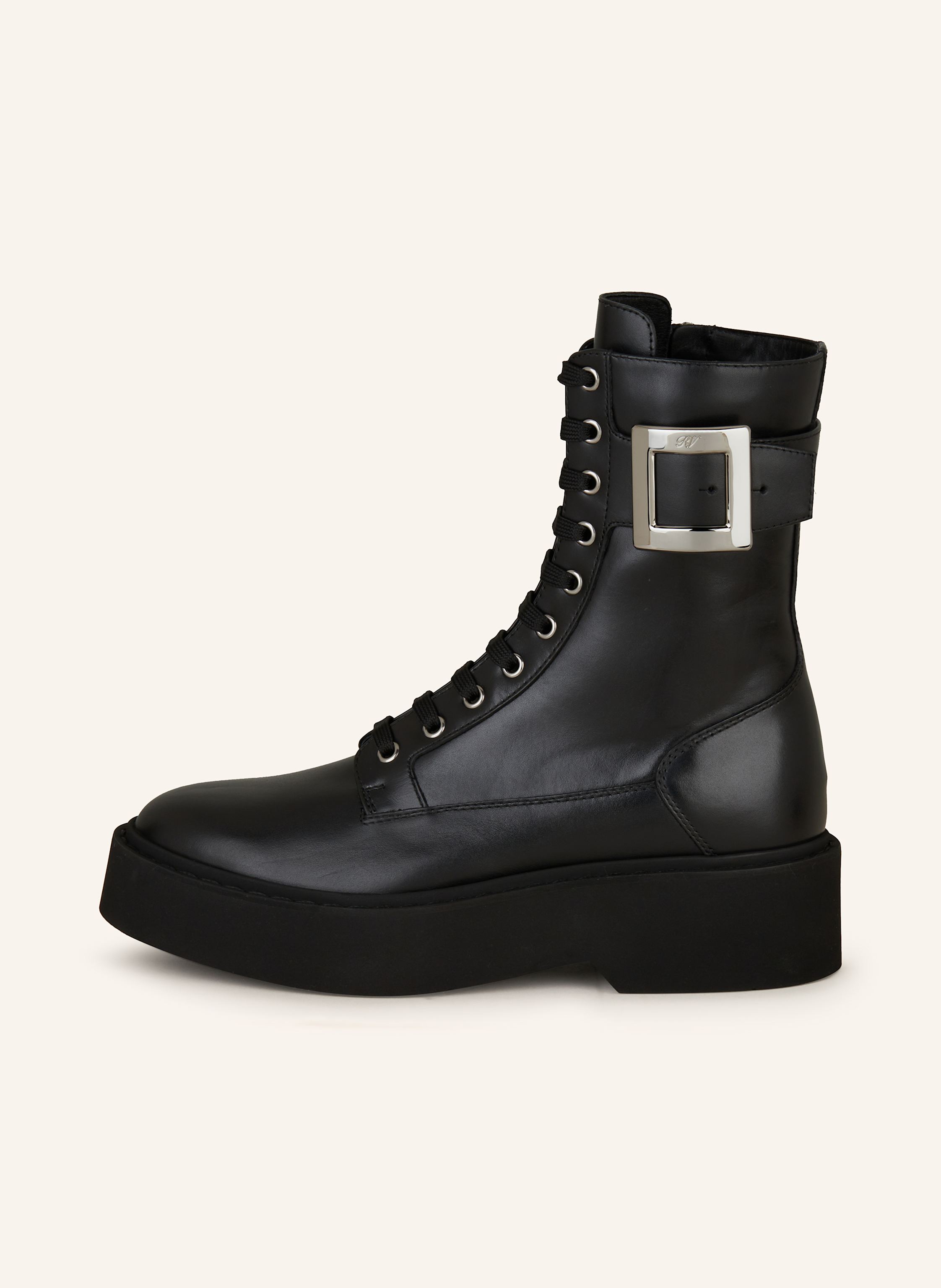 Thumbnail - Roger Vivier Schnürboots Viv schwarz