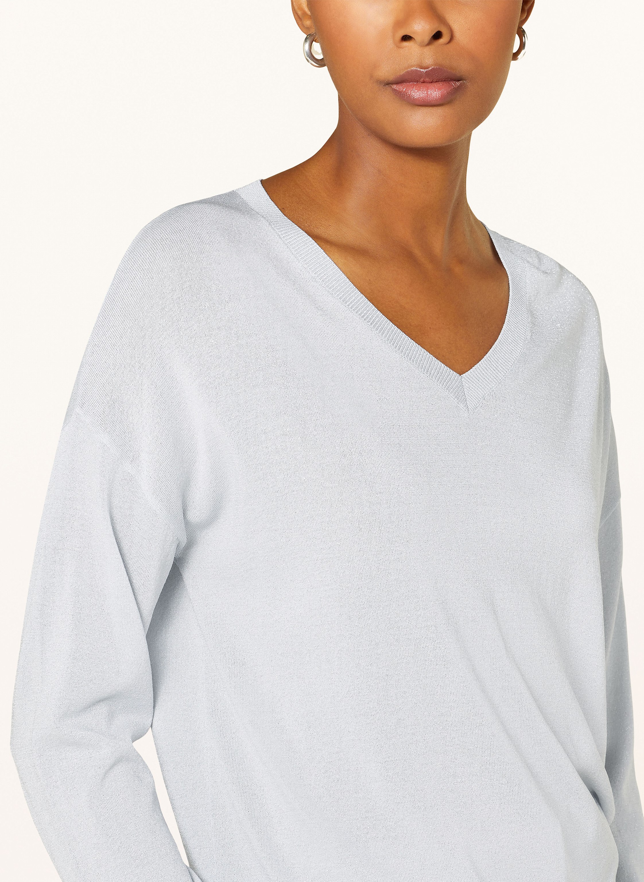 Thumbnail - Darling Harbour Pullover Mit Glitzergarn blau