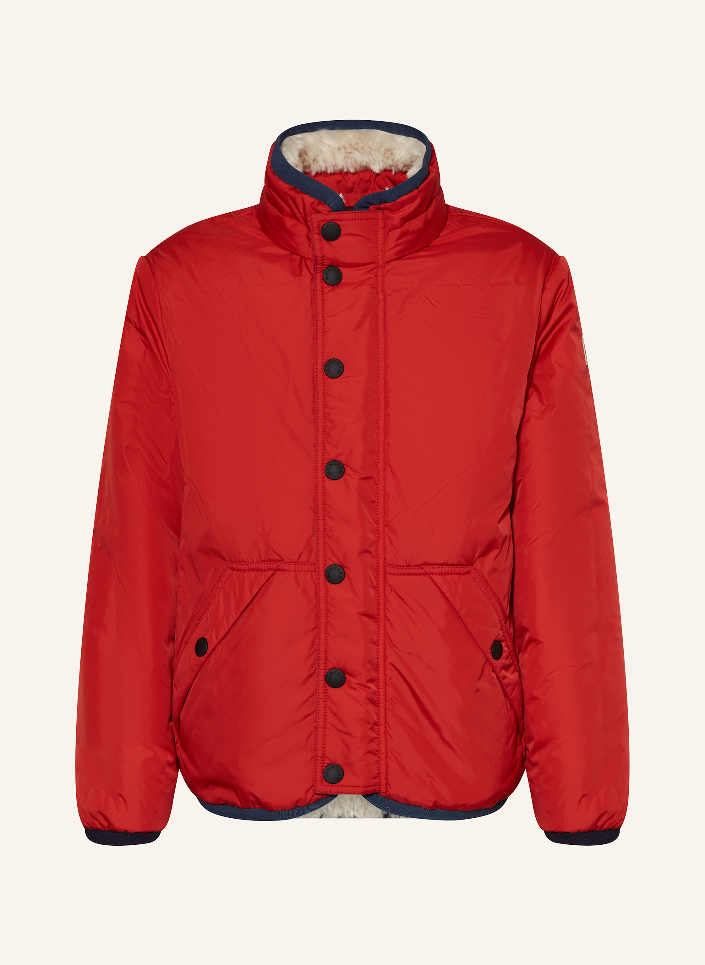 Thumbnail - Moncler Enfant Daunen-Skijacke Zum Wenden beige