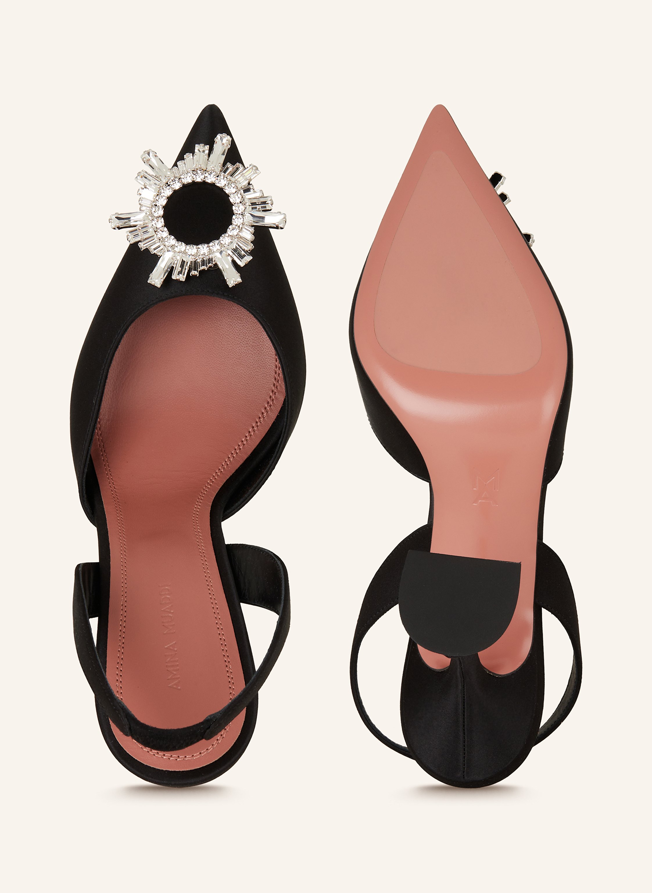 Thumbnail - Amina Muaddi Slingpumps Begum schwarz