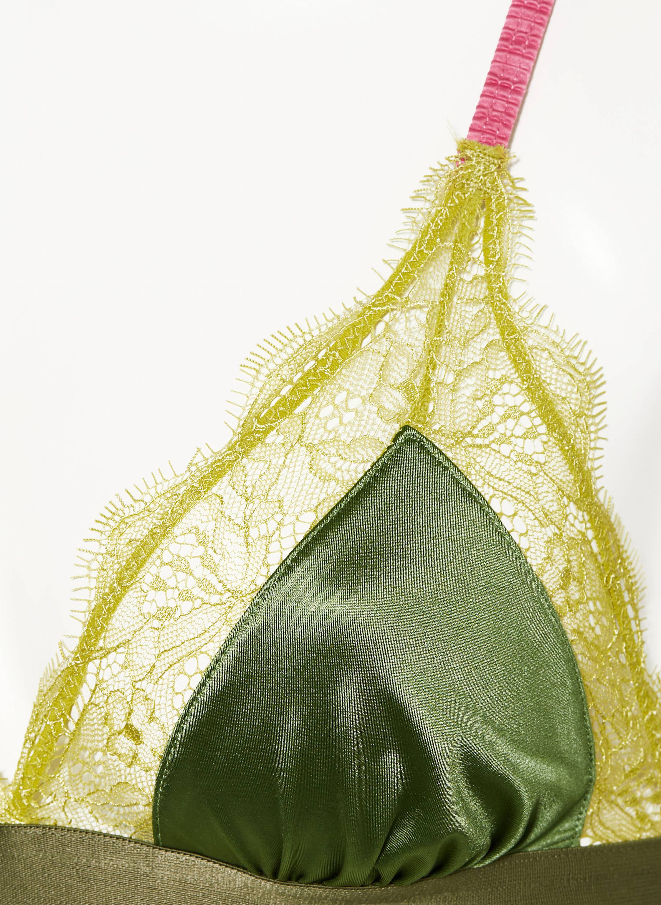 Thumbnail - Love Stories Triangel-Bh Love Lace Aus Satin gruen