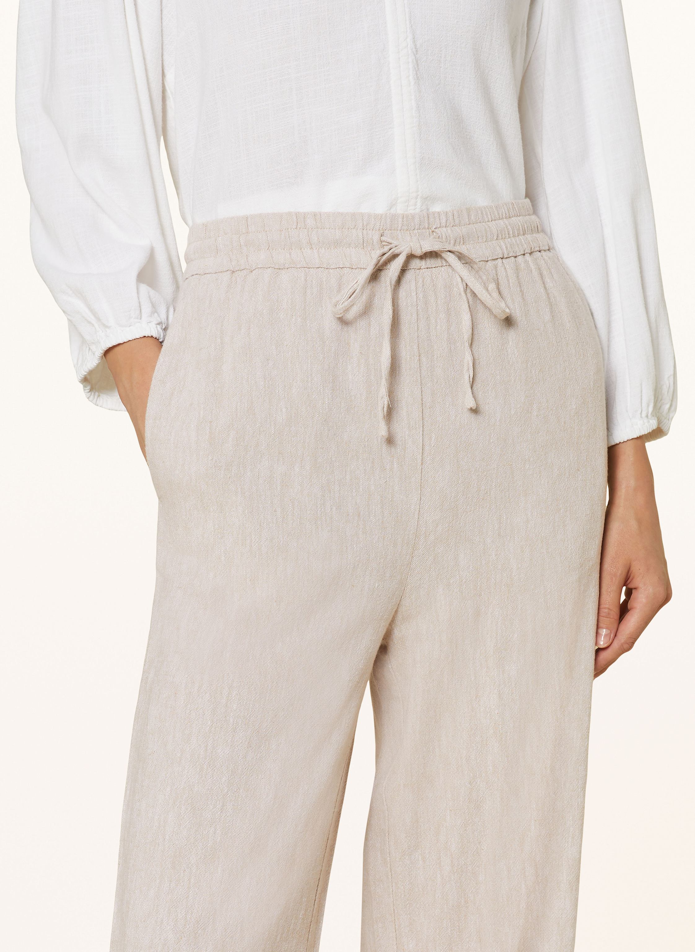 Thumbnail - Msch Copenhagen Hose Mschpennie Ginia Mit Leinen beige