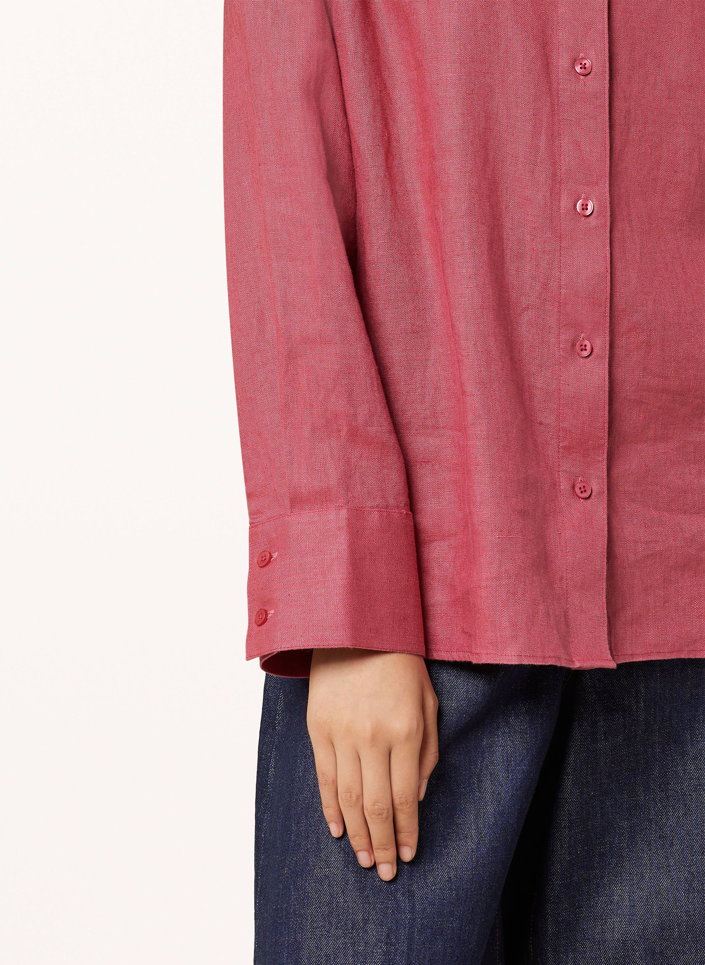 Thumbnail - Samsøe  Samsøe Hemdbluse Sanot Aus Leinen rosa