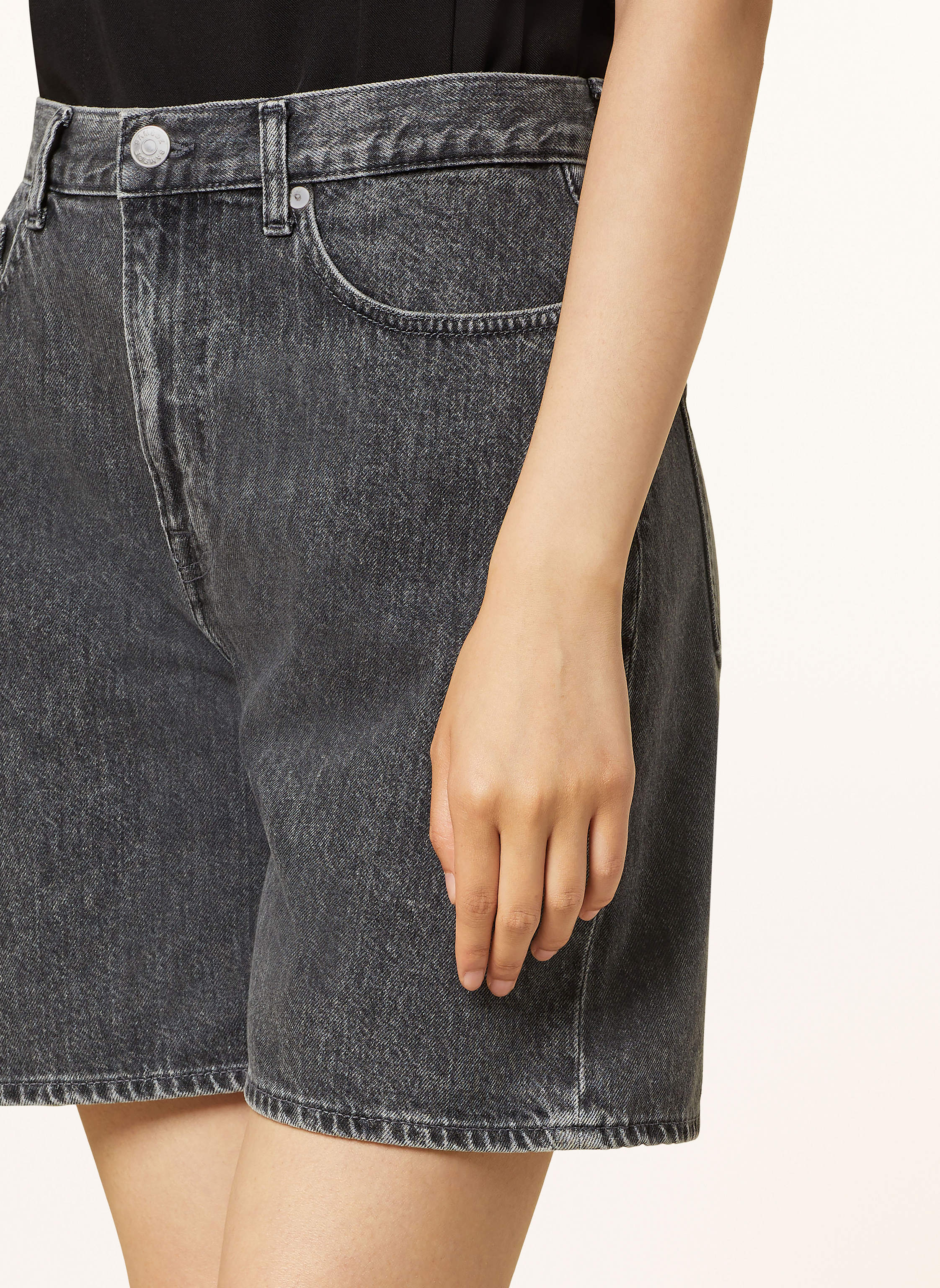 Thumbnail - Samsøe  Samsøe Jeansshorts Sashelly grau