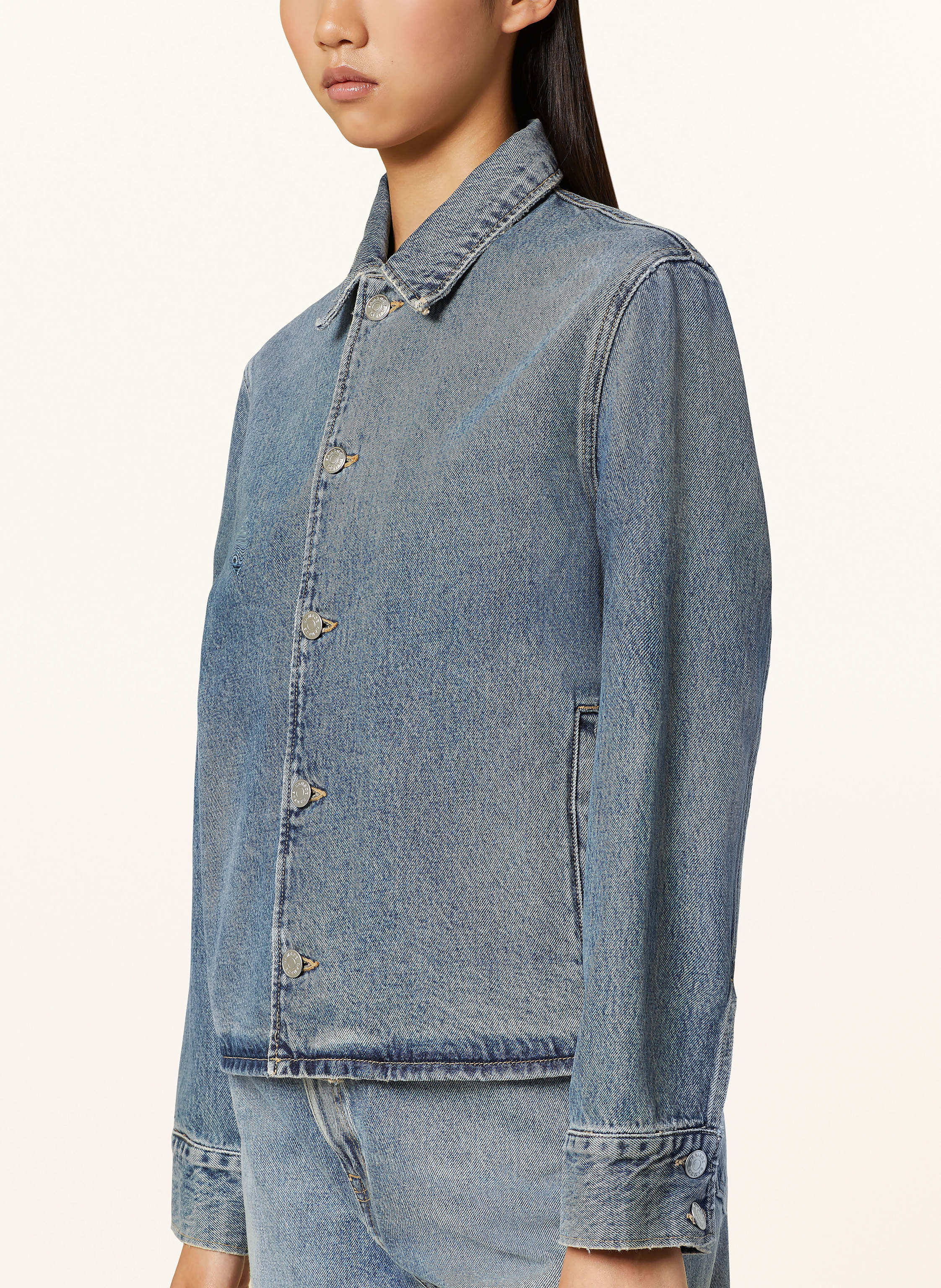 Thumbnail - Samsøe  Samsøe Jeansjacke Sanarinna blau