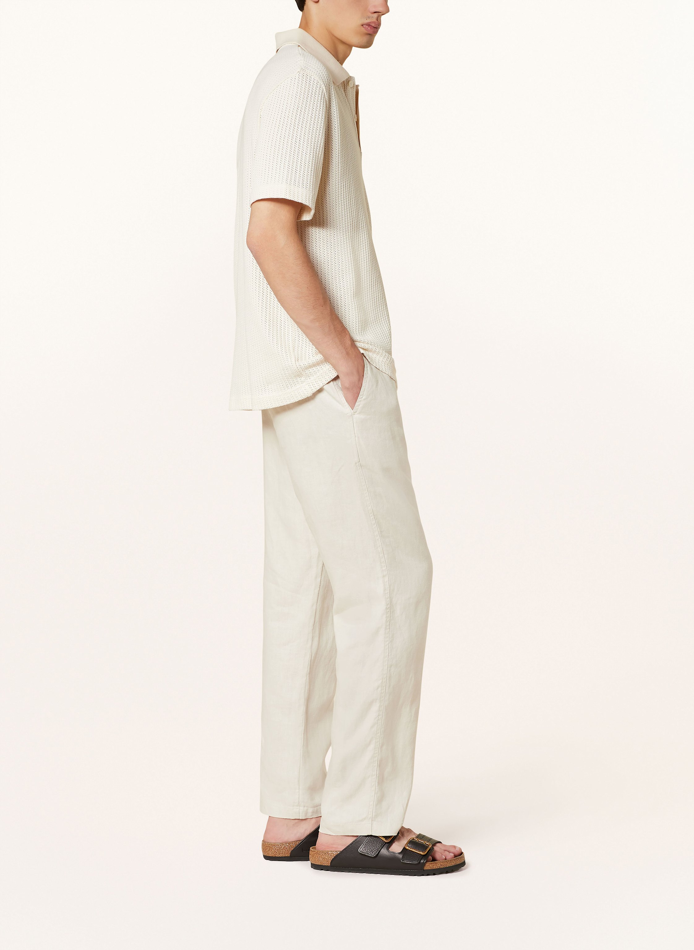 Thumbnail - Samsøe  Samsøe Leinenhose Sajabari Regular Fit beige