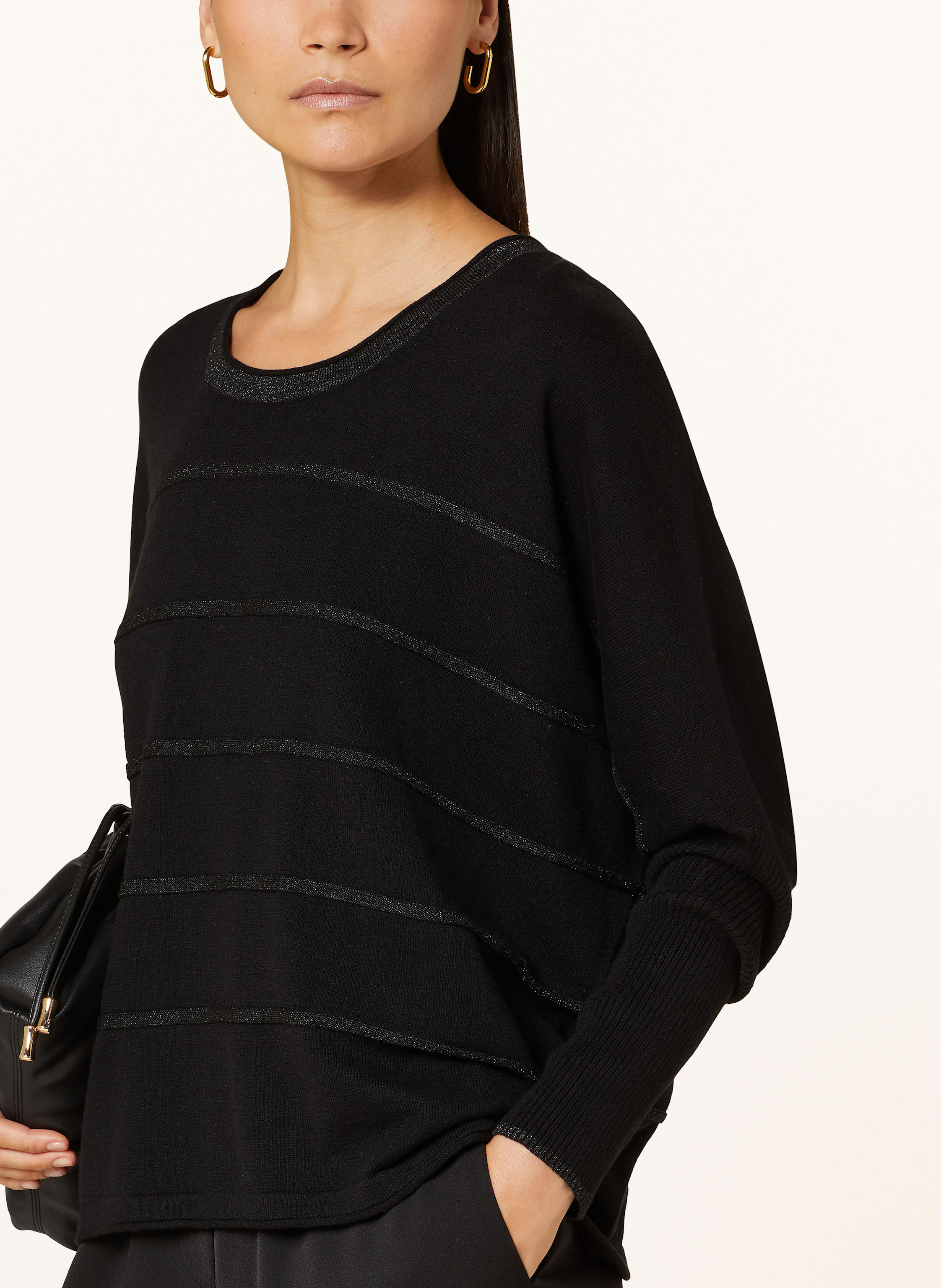 Thumbnail - Marc Aurel Pullover Mit Glitzergarn schwarz