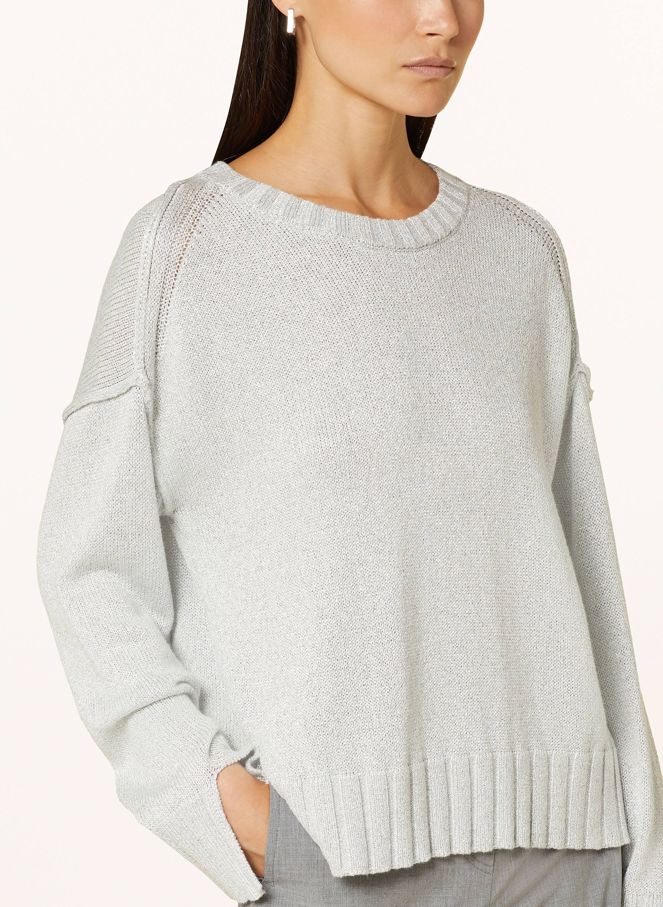 Thumbnail - Marc Aurel Pullover Mit Glitzergarn silber
