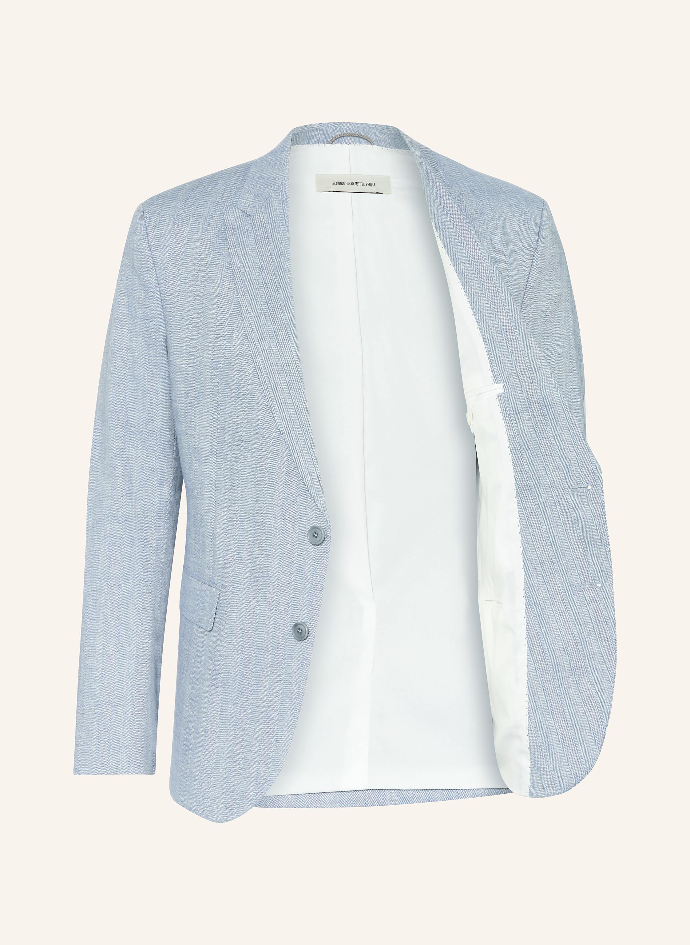 Thumbnail - Drykorn Anzugsakko Lonest Extra Slim Fit Mit Leinen blau