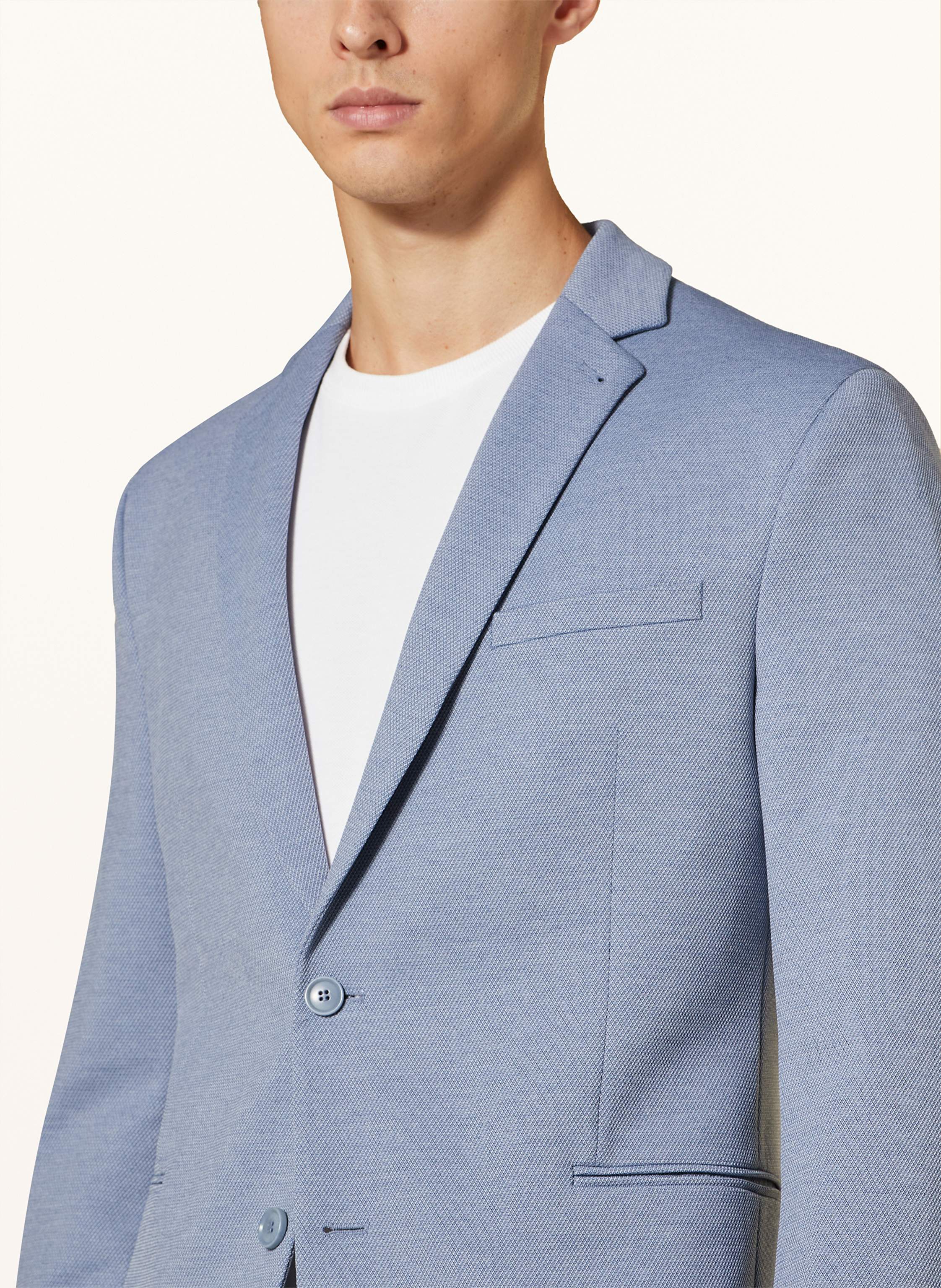 Thumbnail - Drykorn Anzugsakko Horley Extra Slim Fit Aus Piqué blau