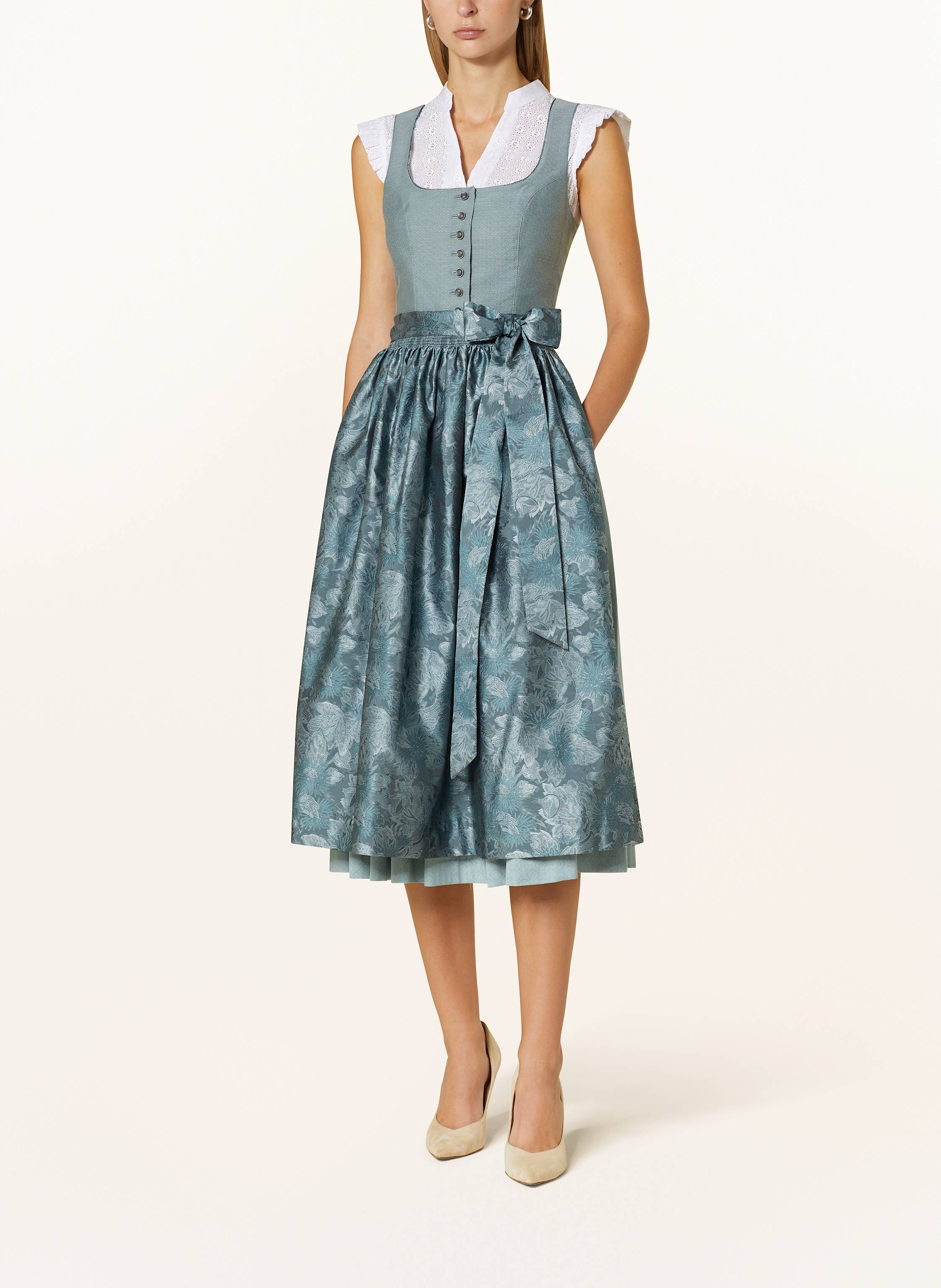 Thumbnail - Hammerschmid Dirndlbluse Anja Mit Spitze weiss
