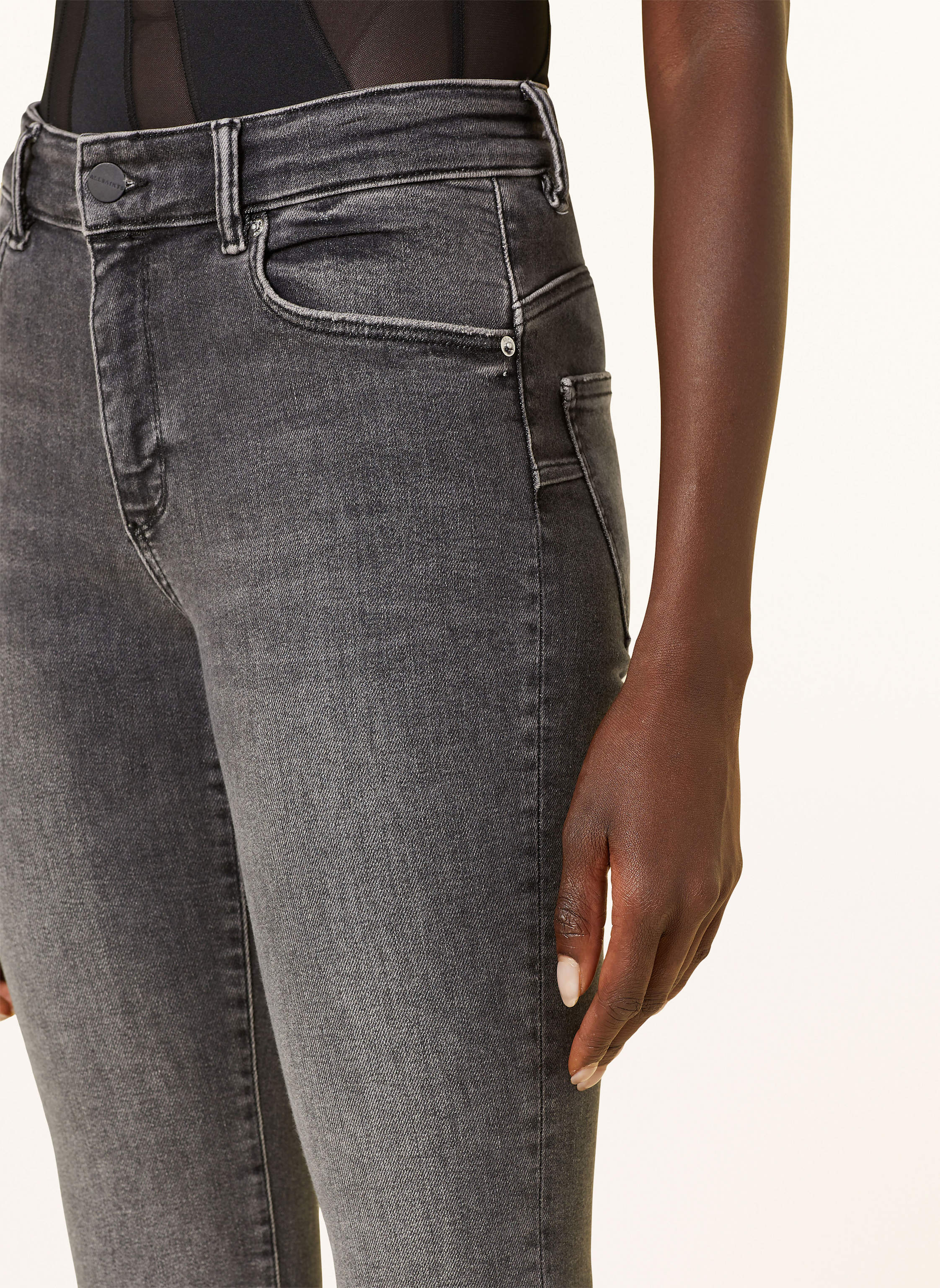 Thumbnail - Allsaints Skinny Jeans Miller Push Up schwarz