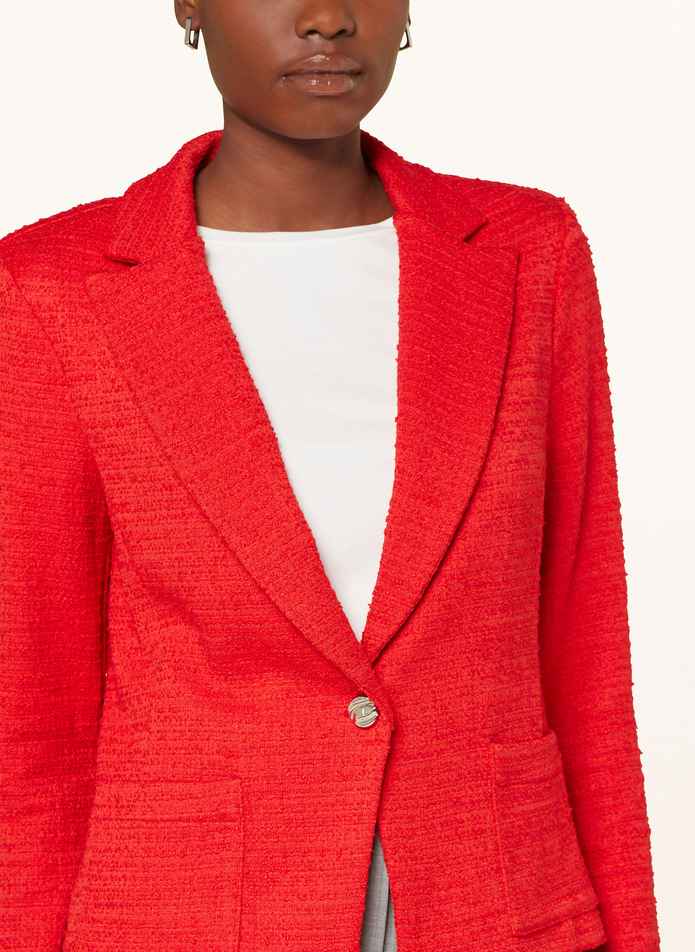 Thumbnail - Joseph Ribkoff Bouclé-Blazer rot
