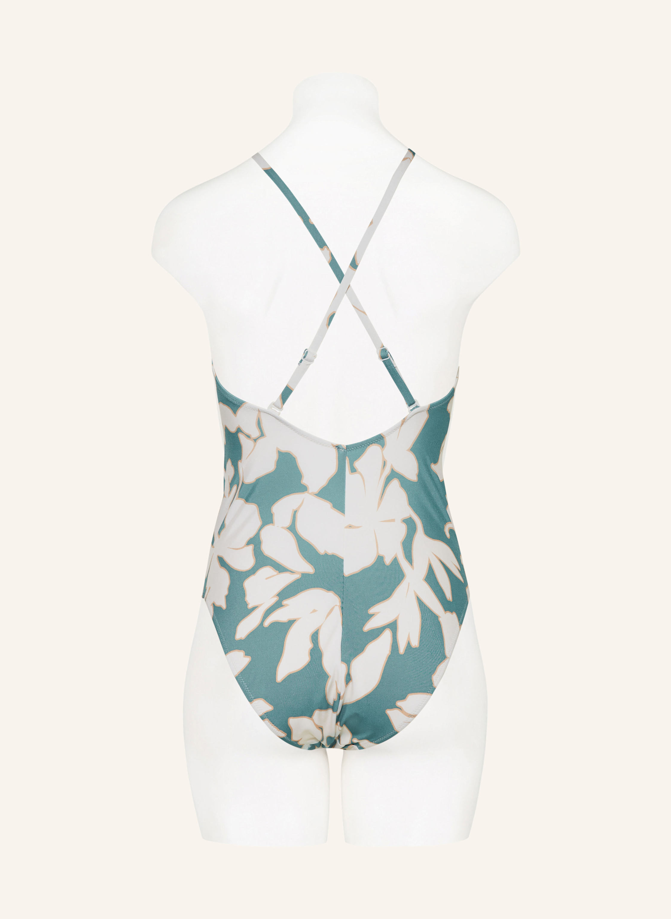 Thumbnail - Watercult Badeanzug Floral Abstract blau