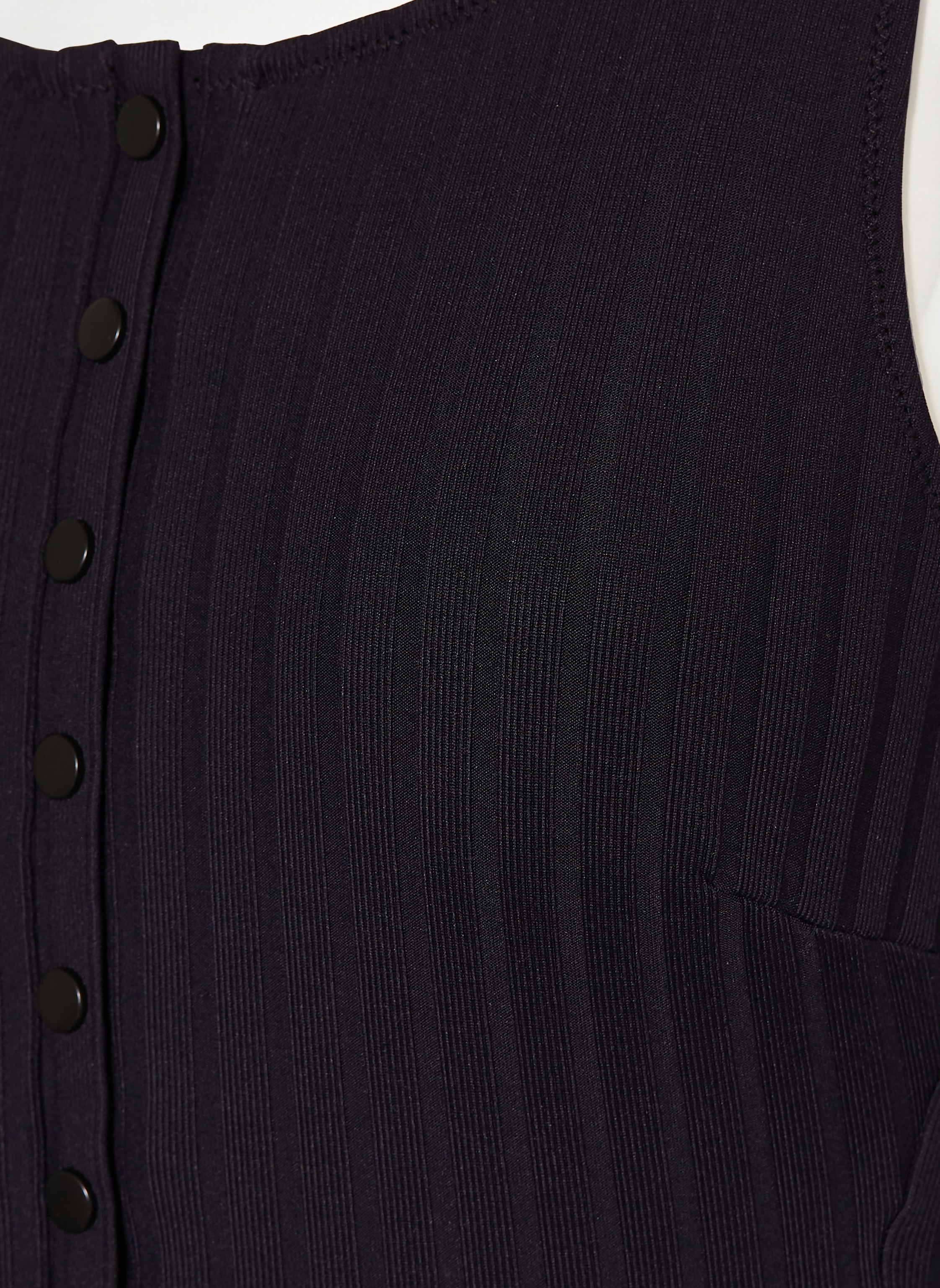 Thumbnail - Watercult Badeanzug Henley Rib schwarz