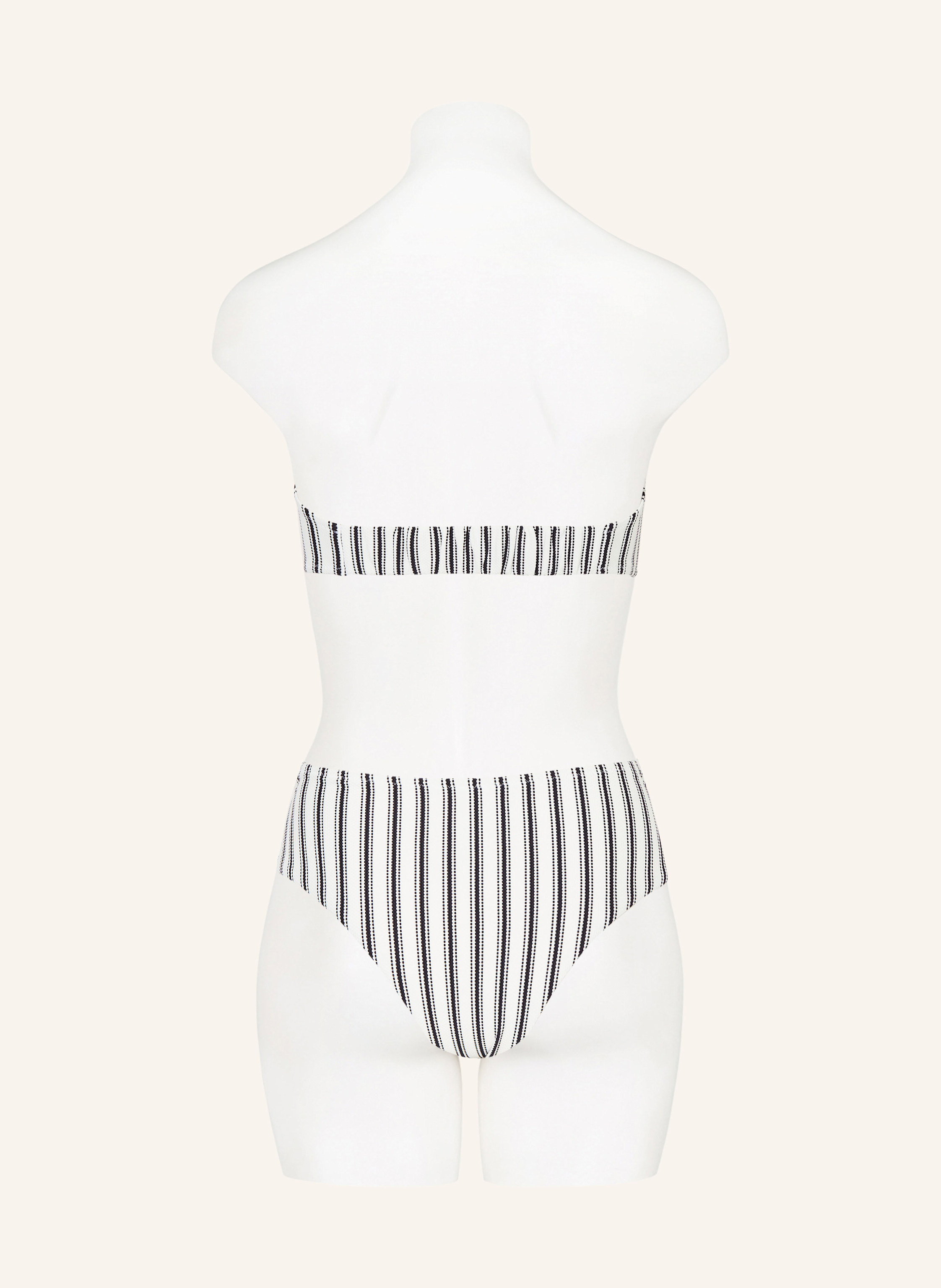 Thumbnail - Watercult Bandeau-Bikini-Hose Seaside Splash weiss