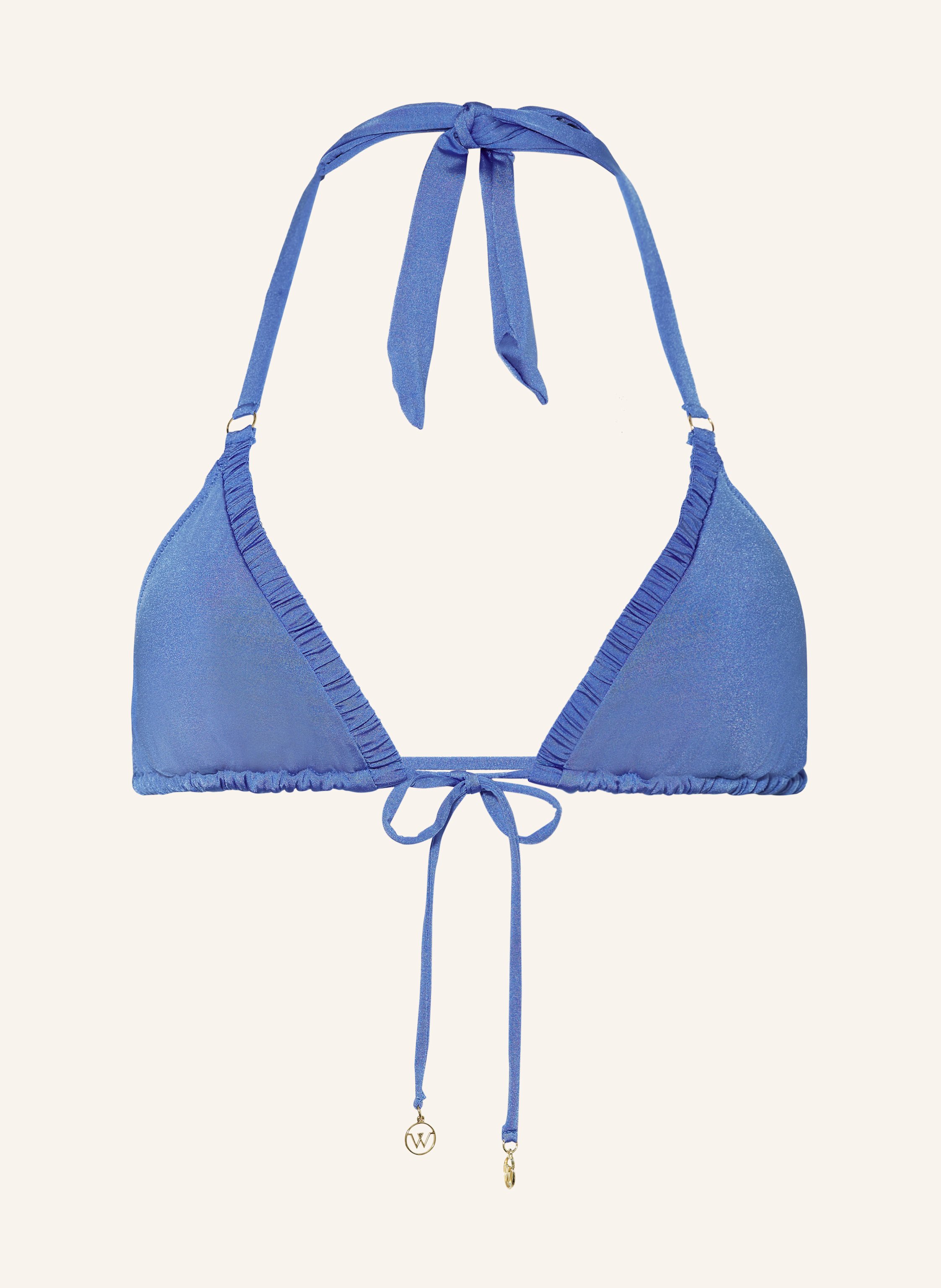 Watercult Triangel-Bikini-Top Shimmering Solids lila