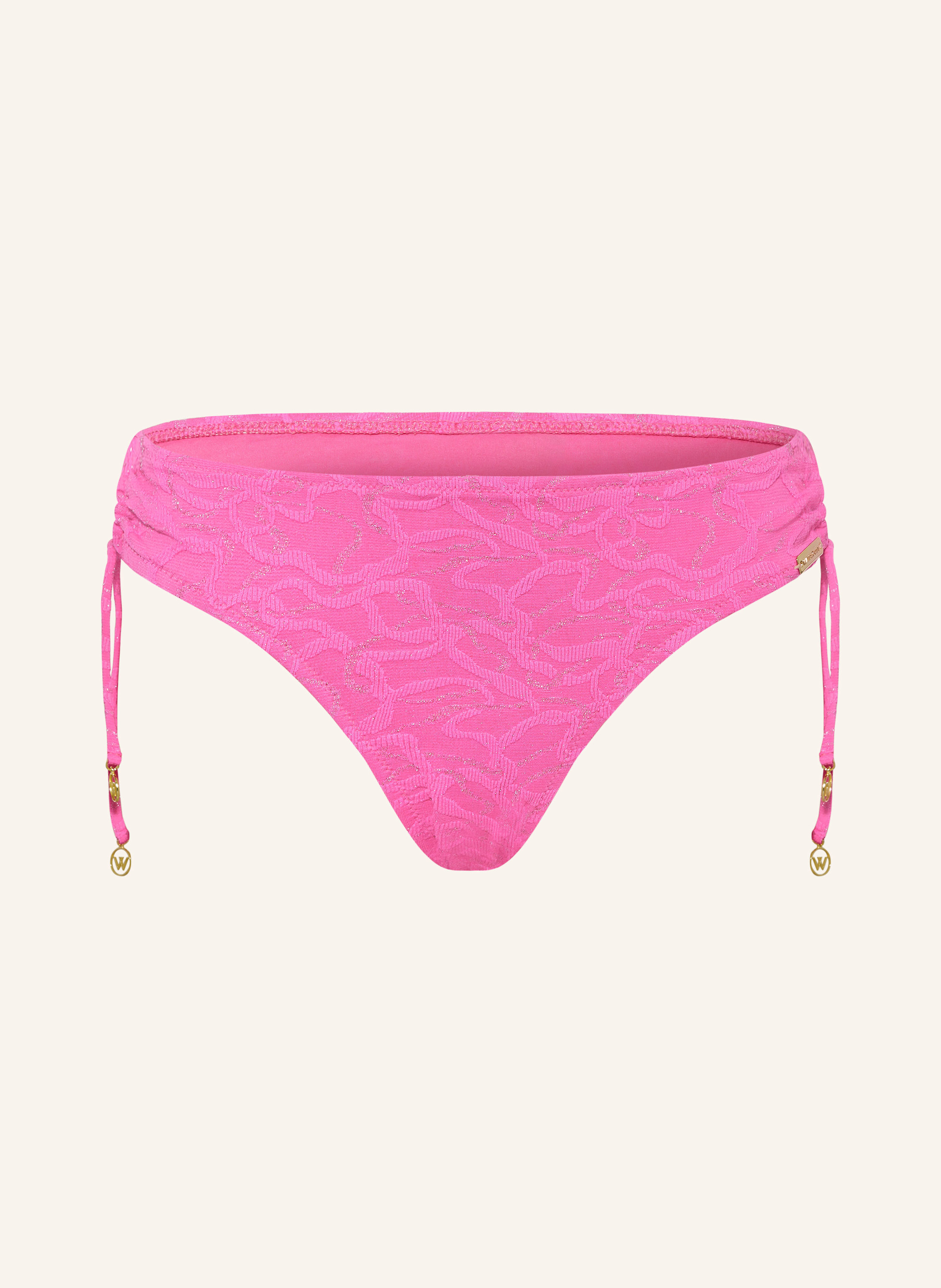 Watercult Basic-Bikini-Hose Supernova Mit Glitzergarn pink