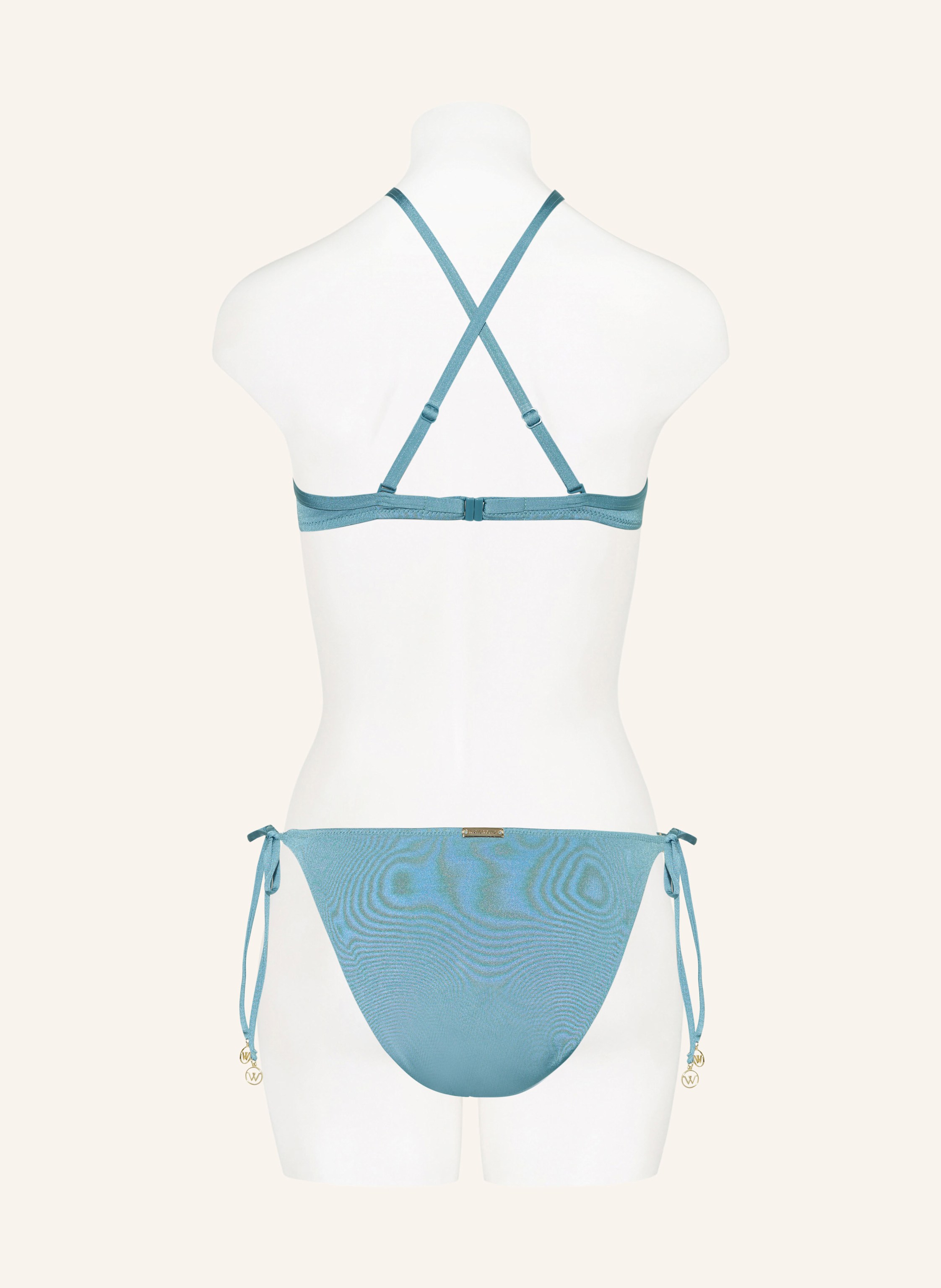 Thumbnail - Watercult Bügel-Bikini-Top Shimmering Solids blau