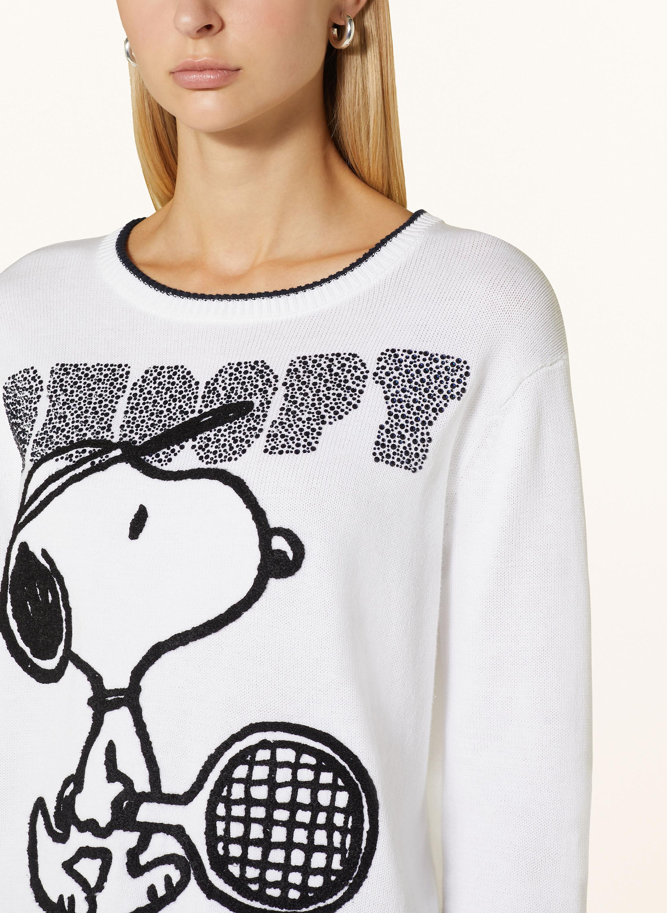 Thumbnail - Frogbox Pullover Mit Schmucksteinen weiss