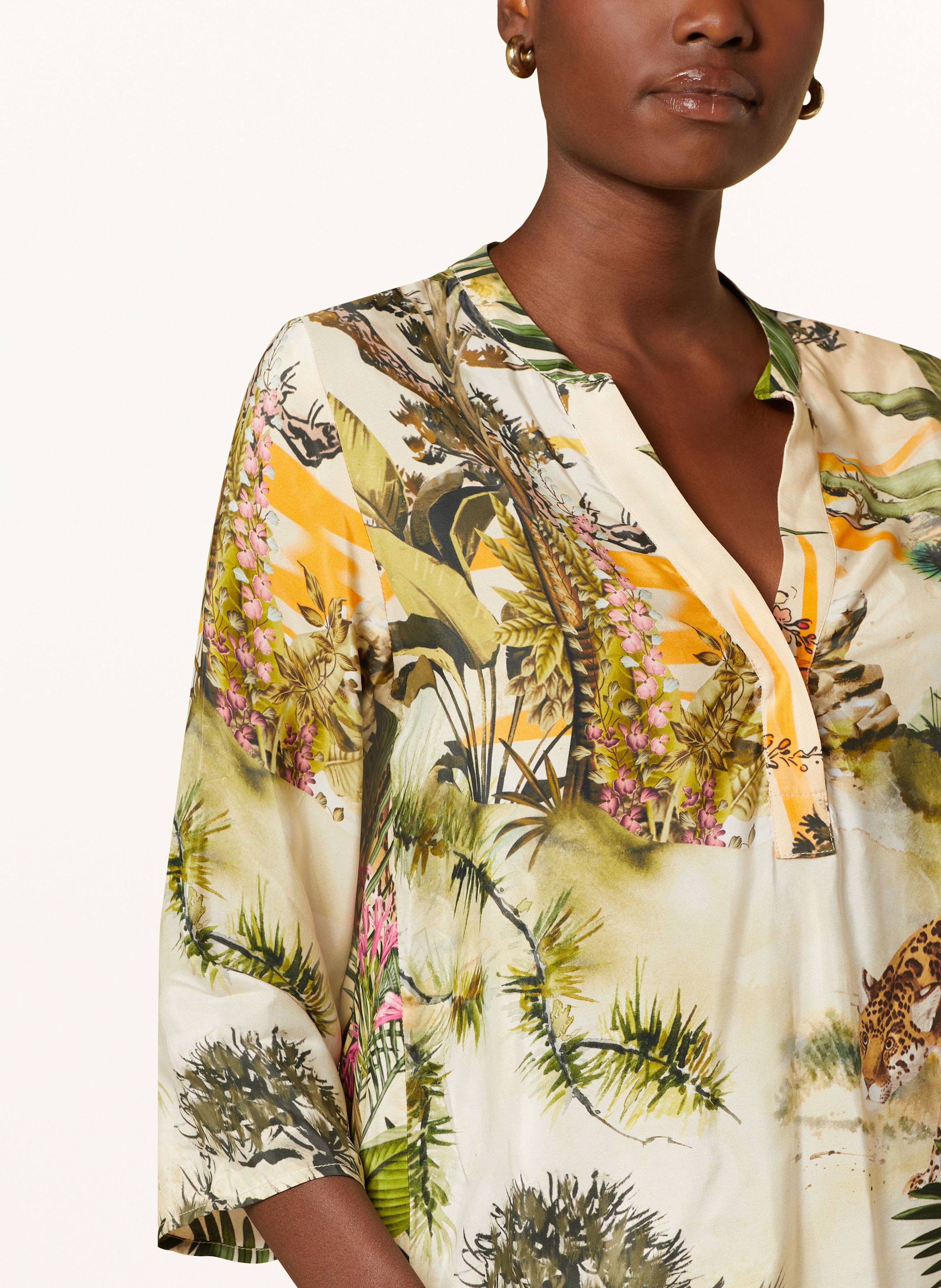 Thumbnail - Princess Goes Hollywood Blusenshirt Aus Satin Mit 3/4-Arm gruen