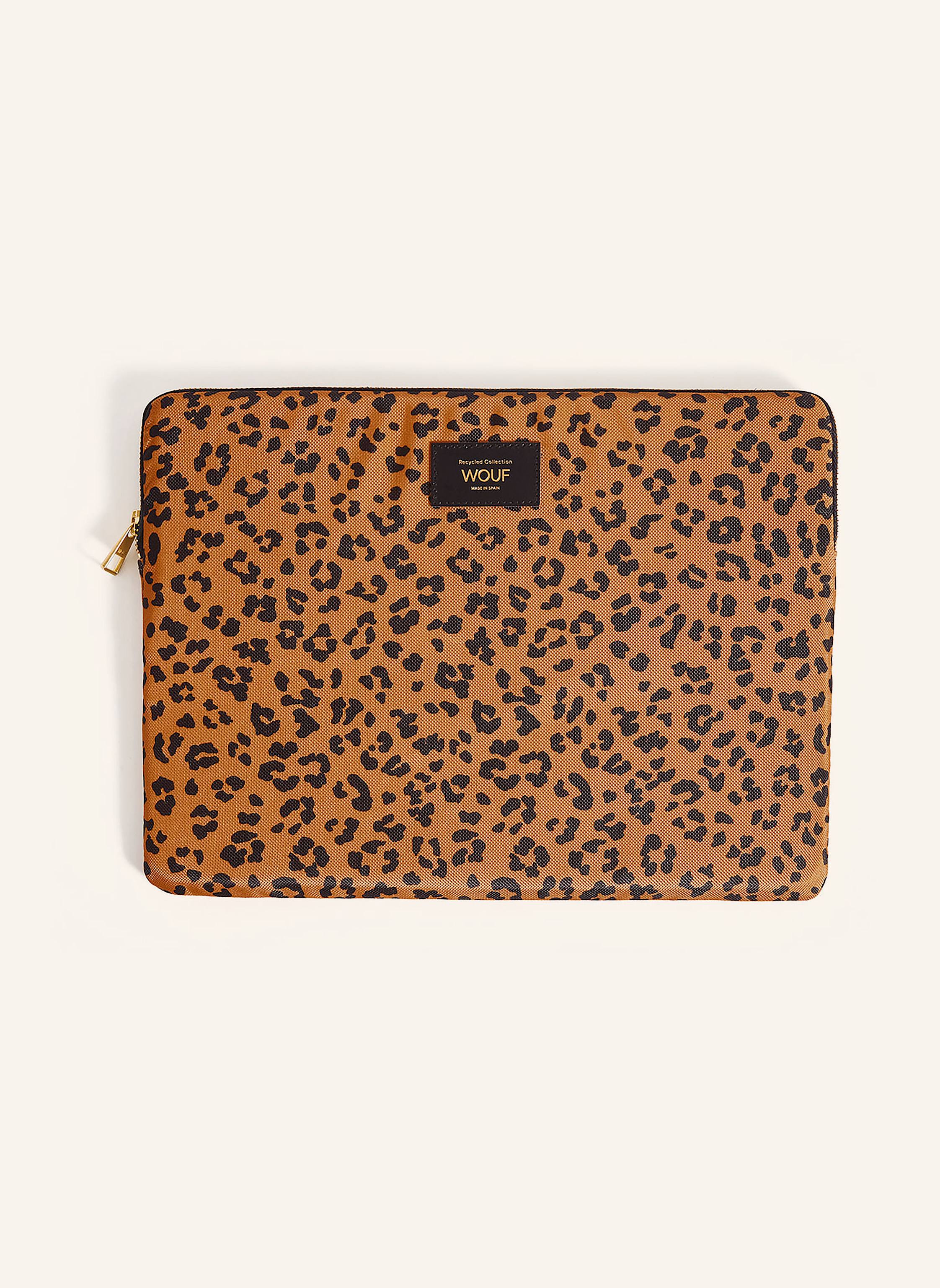 WOUF Laptop sleeve AGAR in black cognac