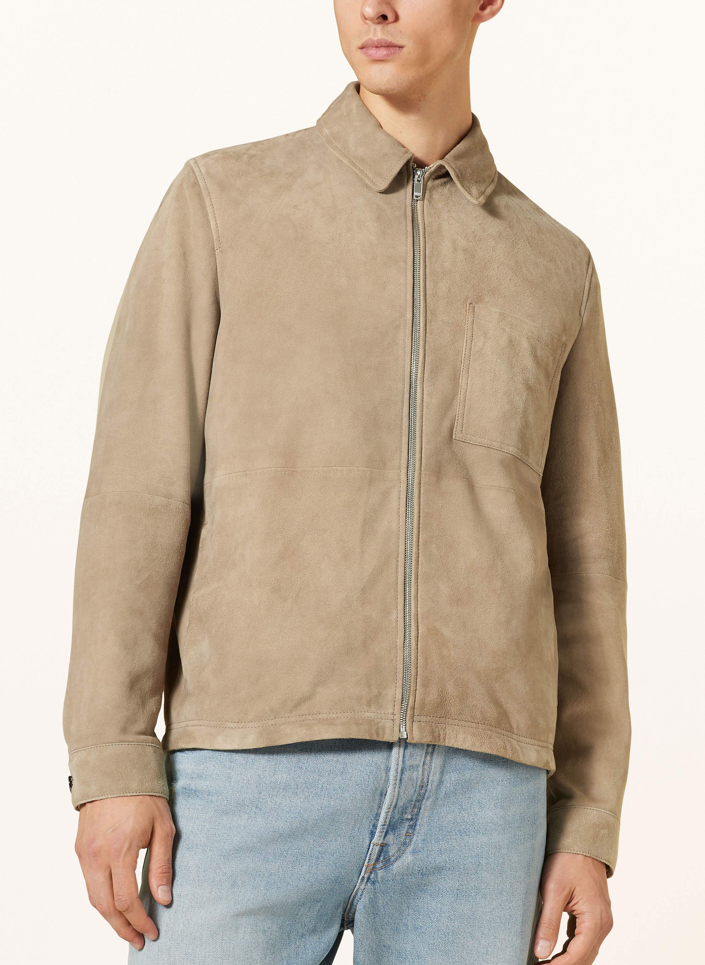 Thumbnail - Drykorn Lederjacke Jerson beige