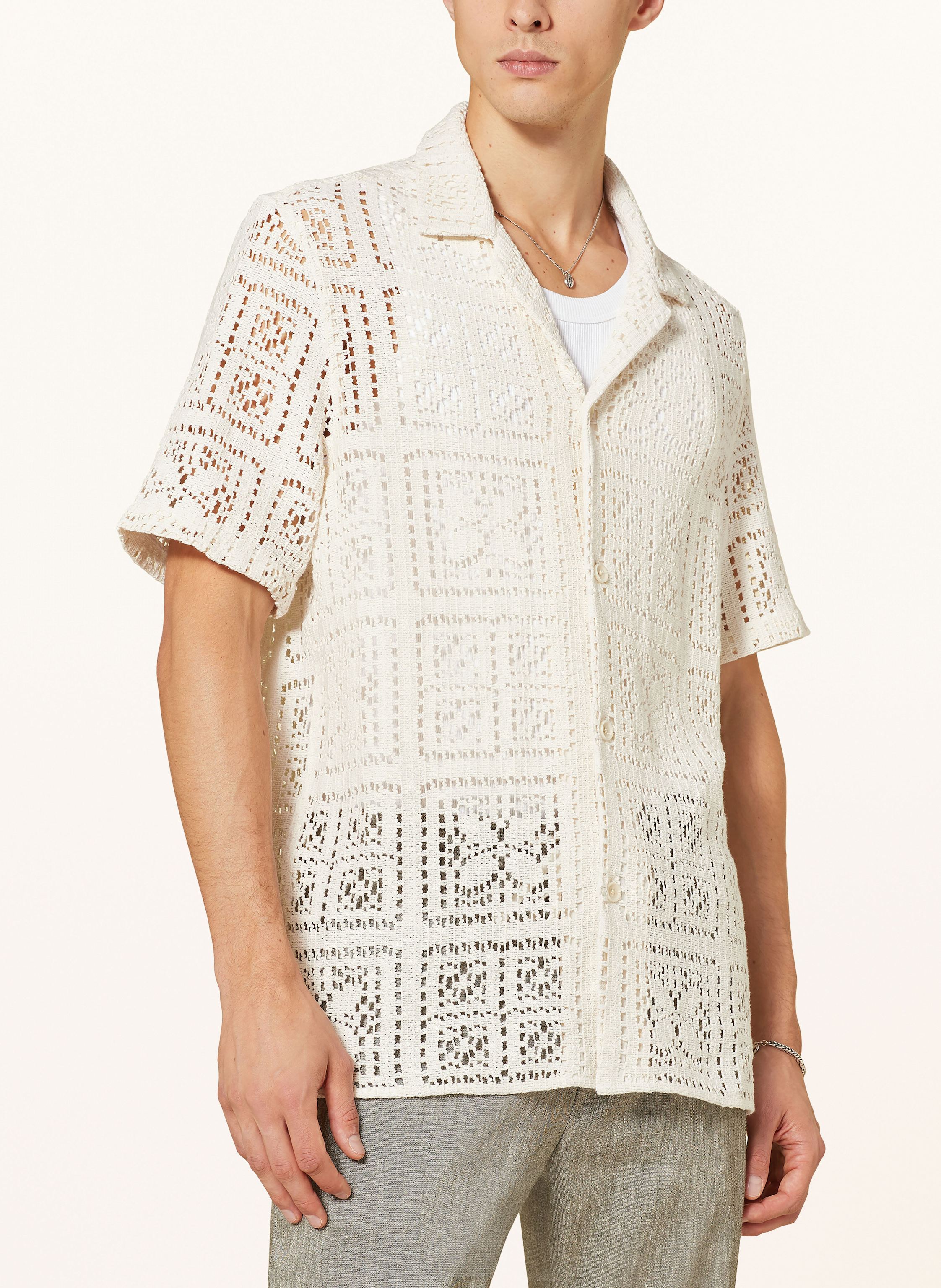 Thumbnail - Drykorn Strickhemd Bijan Comfort Fit weiss