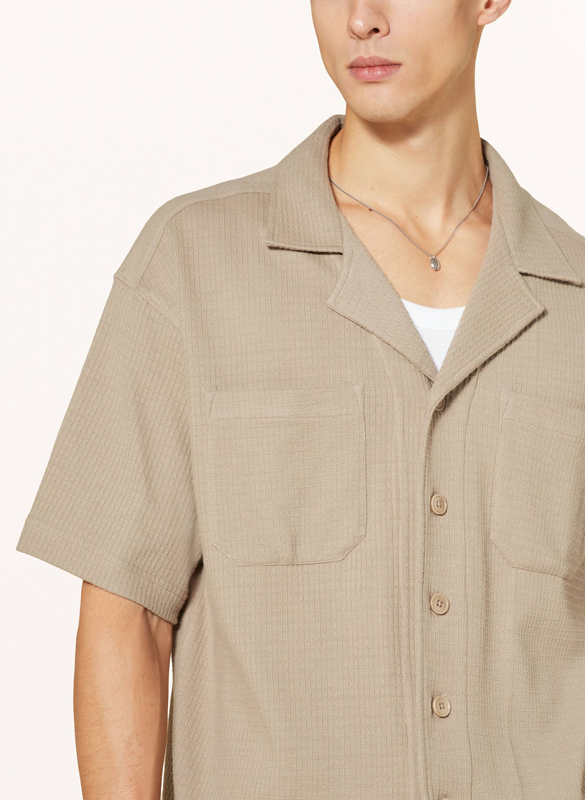 Thumbnail - Drykorn Resorthemd Lauwrenz Comfort Fit Aus Jersey beige